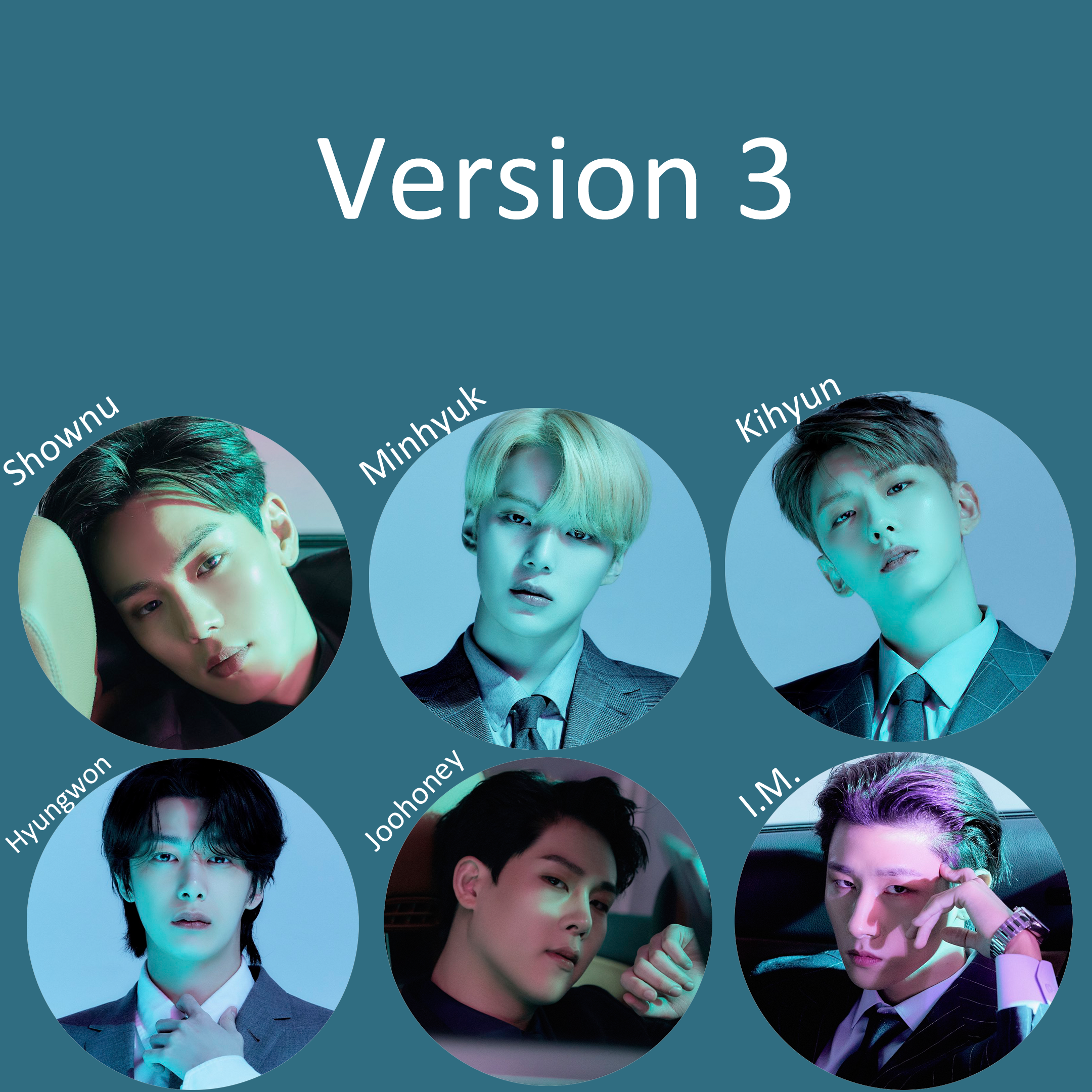 Monsta X "Fatal Love" Non-Transparent Fan / Picket / Image Picket / Kpop Bias Picket / Kpop Bias Flag / Kpop Name Sign