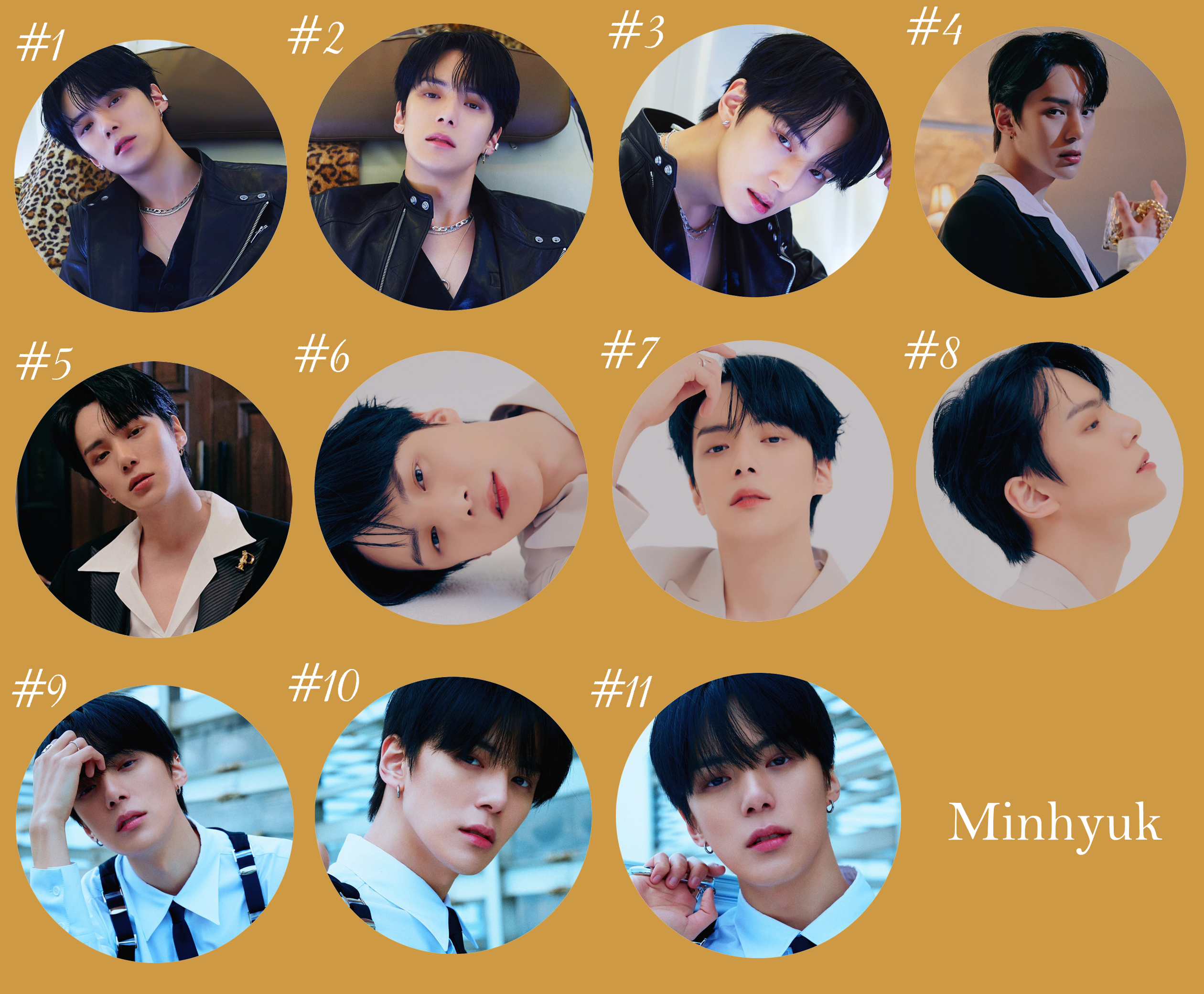Monsta X "One of A Kind" Non-Transparent Fan / Picket / Image Picket / Kpop Bias Picket / Kpop Bias Flag / Kpop Name Sign