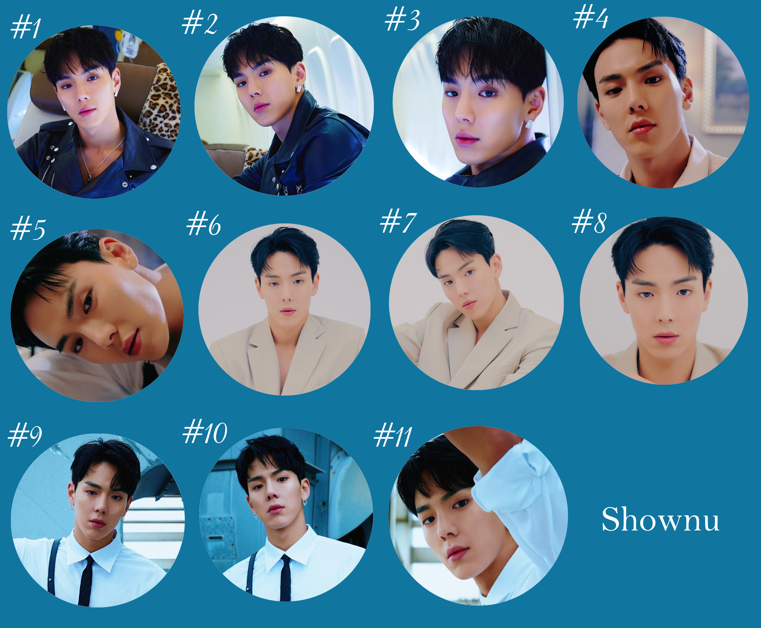 Monsta X "One of A Kind" Non-Transparent Fan / Picket / Image Picket / Kpop Bias Picket / Kpop Bias Flag / Kpop Name Sign
