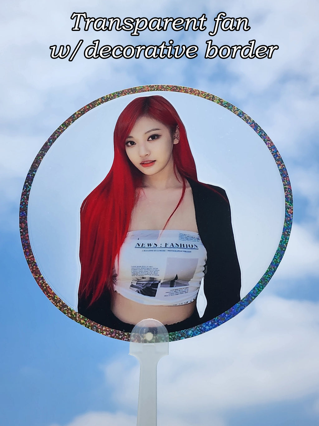 NOT DOUBLE-SIDED Custom Kpop Idol Fan / Picket / Image Picket / K-pop Bias / K-pop Group / Custom Photo Fan