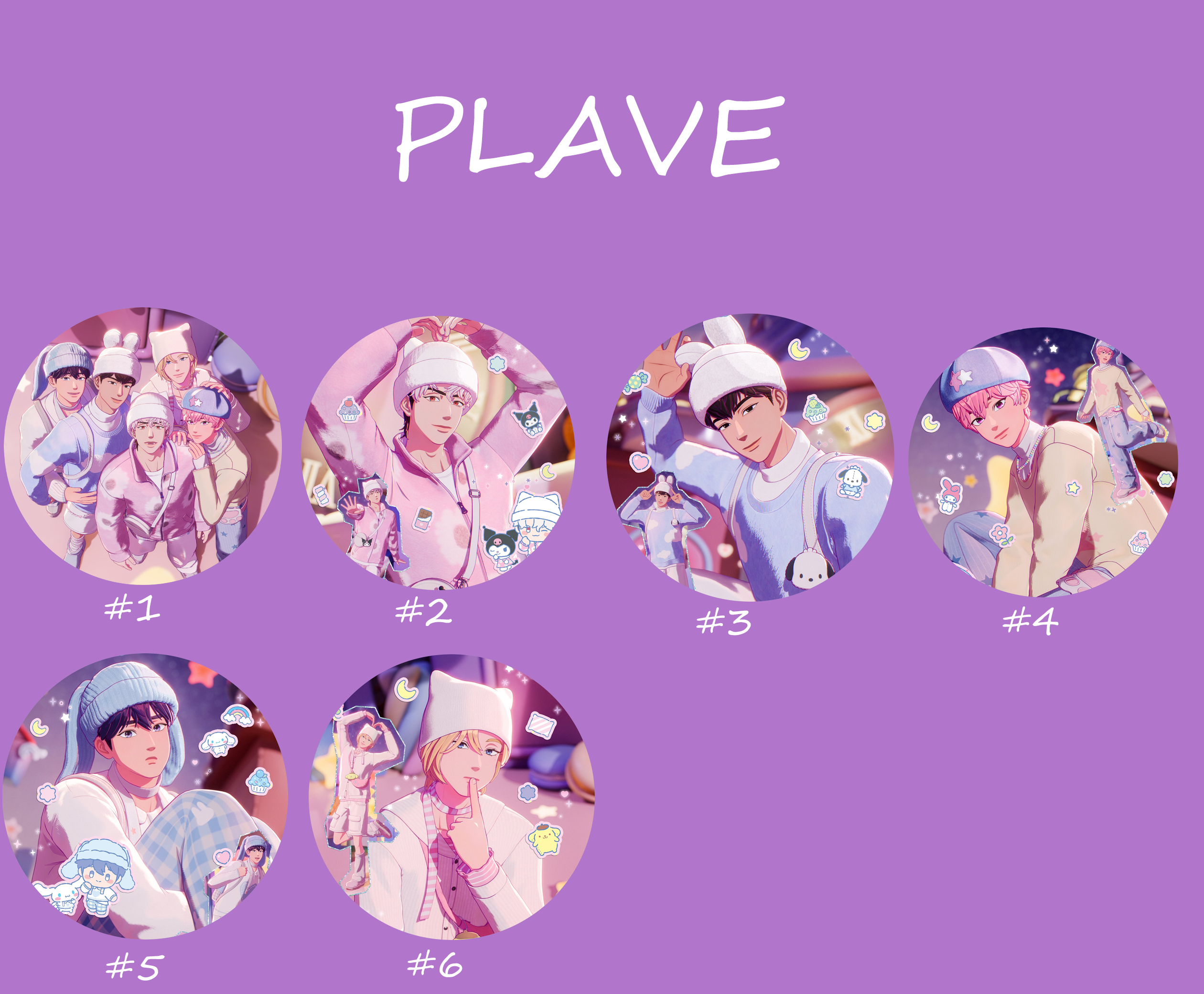 PLAVE "PLBBUU" Member Keychain / Kpop Bias Keychain / Kpop Bias / Kpop Merch