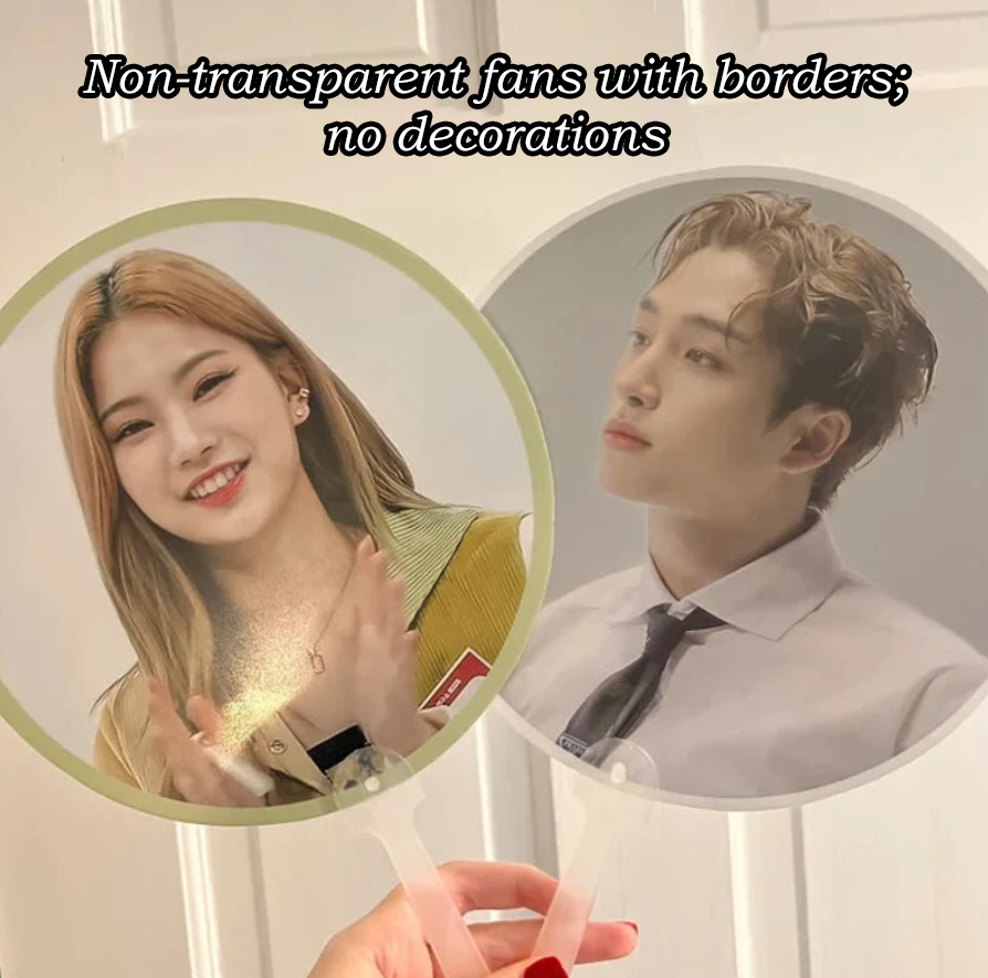 NOT DOUBLE-SIDED Custom Kpop Idol Fan / Picket / Image Picket / K-pop Bias / K-pop Group / Custom Photo Fan