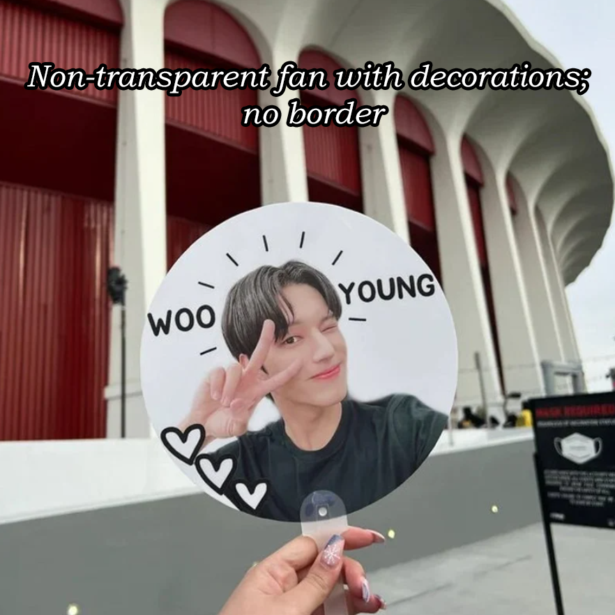 NOT DOUBLE-SIDED Custom Kpop Idol Fan / Picket / Image Picket / K-pop Bias / K-pop Group / Custom Photo Fan