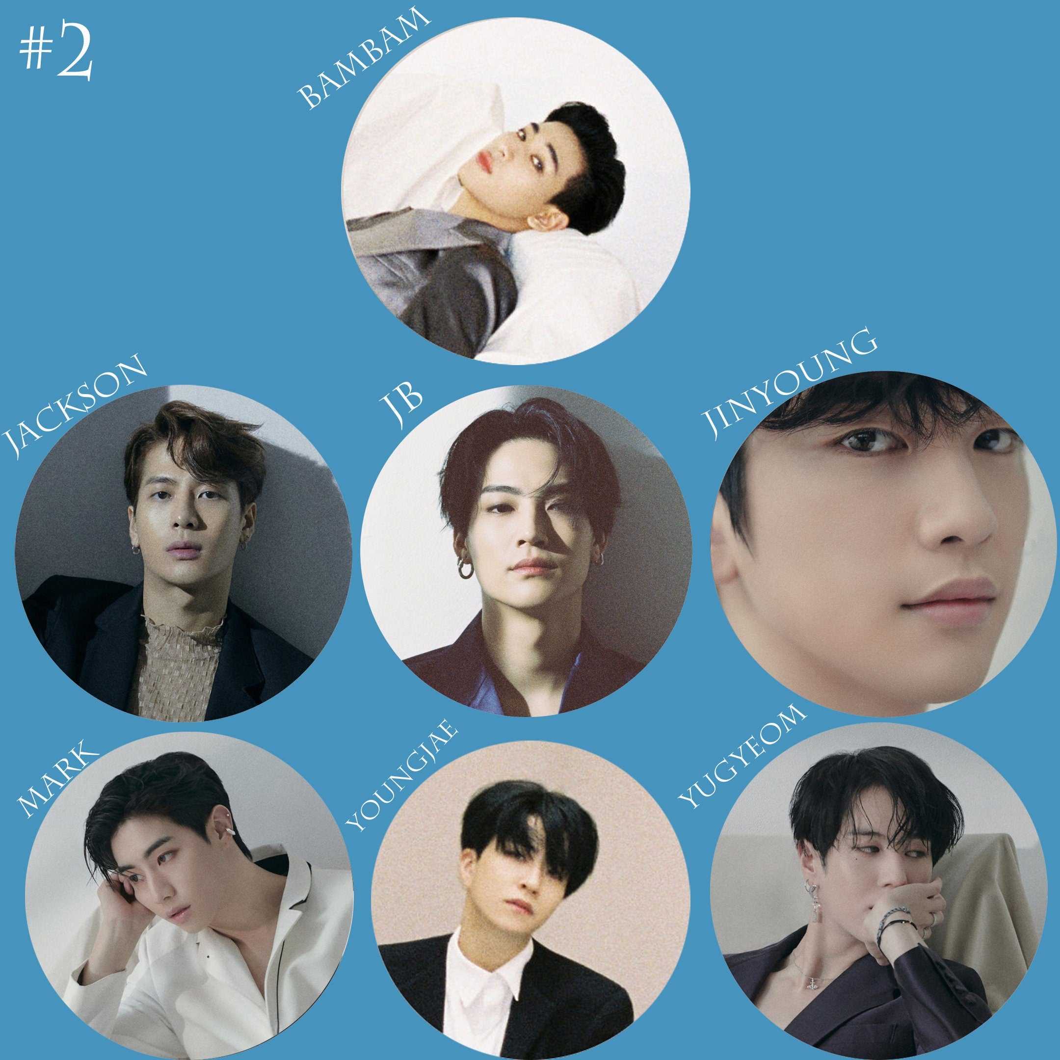 GOT7 Pinback Buttons / Kpop Buttons / Kpop Bias Pin