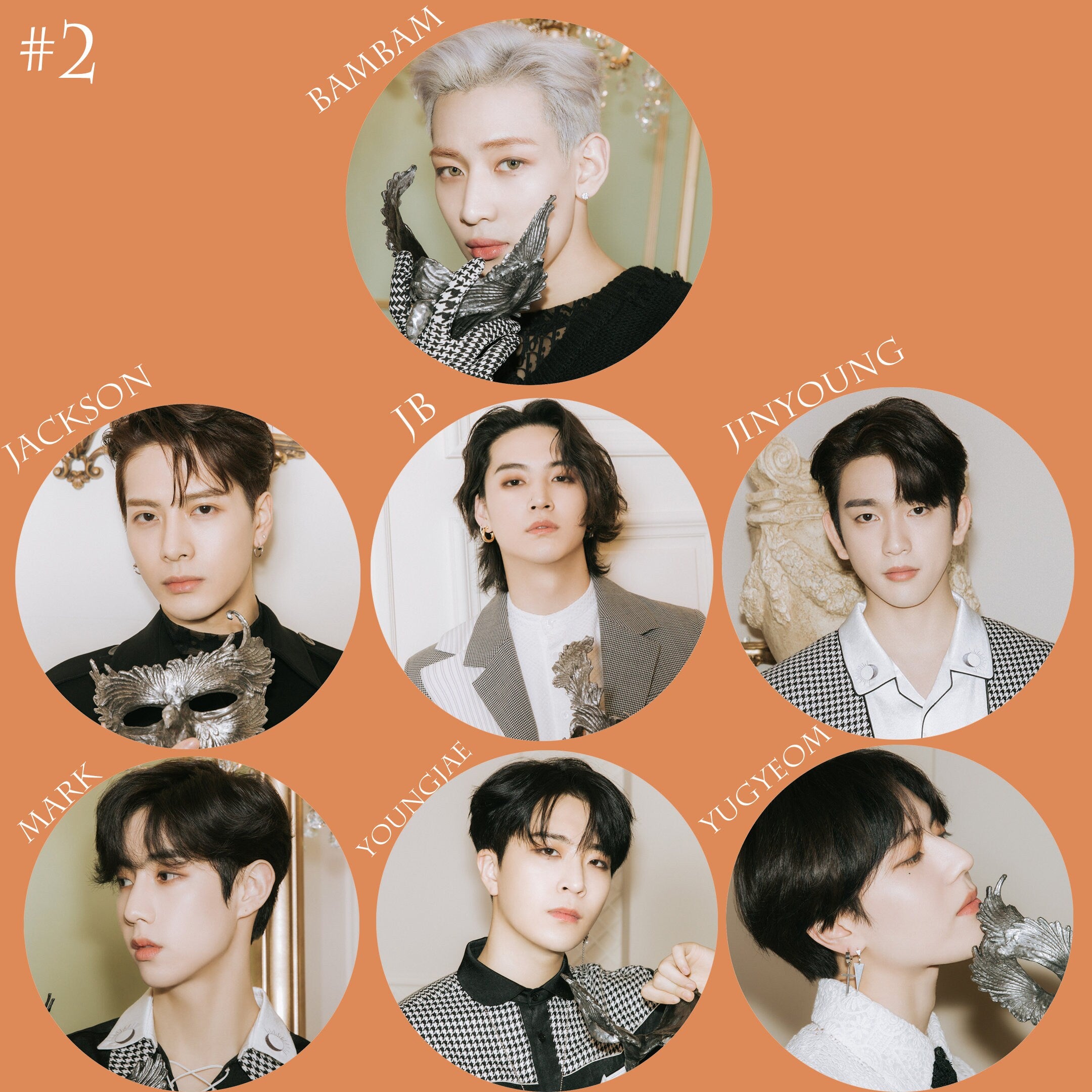 GOT7 Dye Pinback Buttons / Kpop Buttons / Kpop Bias Pin