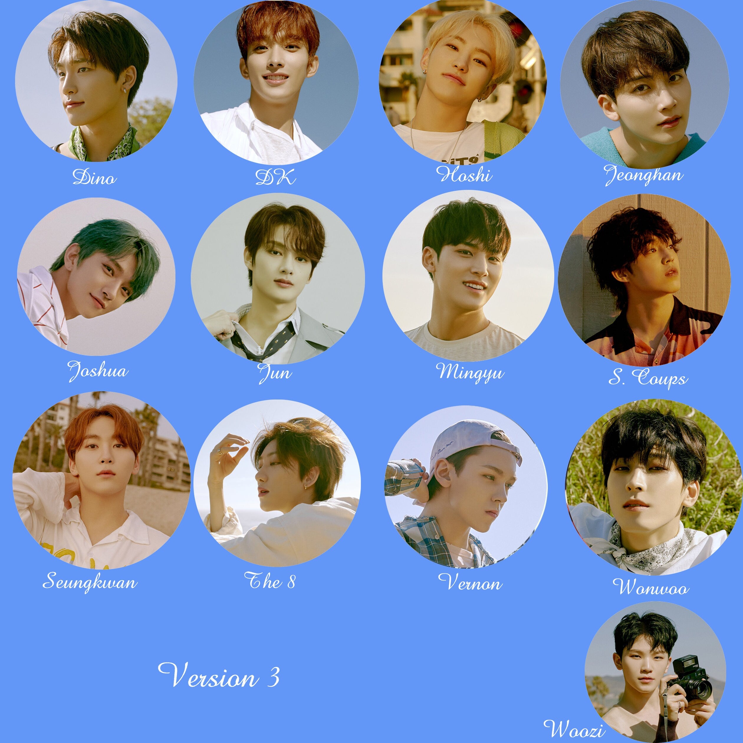 Seventeen "Heng:garae" Pinback Buttons / Kpop Buttons / Kpop Bias Pin