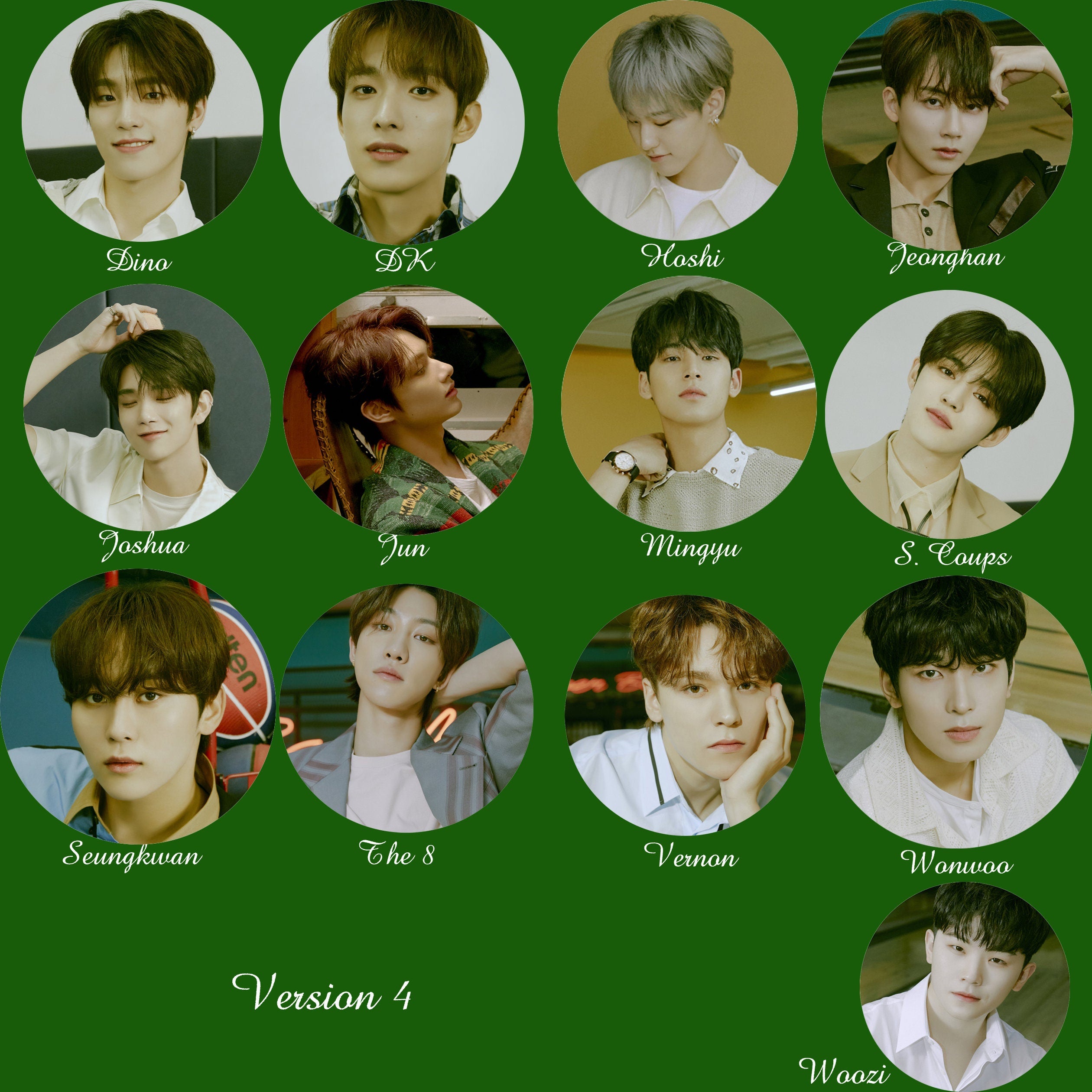 Seventeen "Heng:garae" Pinback Buttons / Kpop Buttons / Kpop Bias Pin