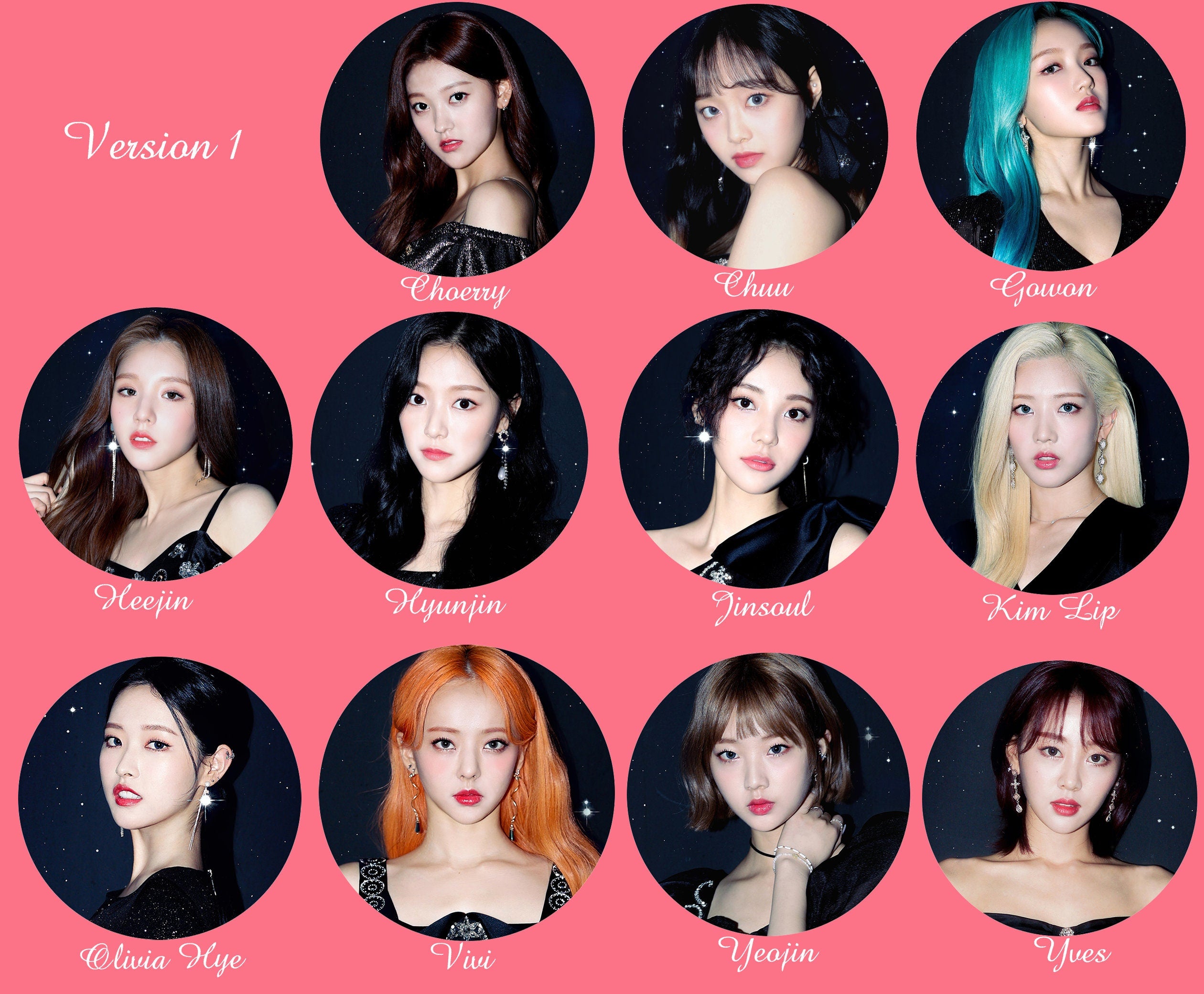 LOONA "Star" Pinback Buttons / Kpop Buttons / Kpop Bias Pin