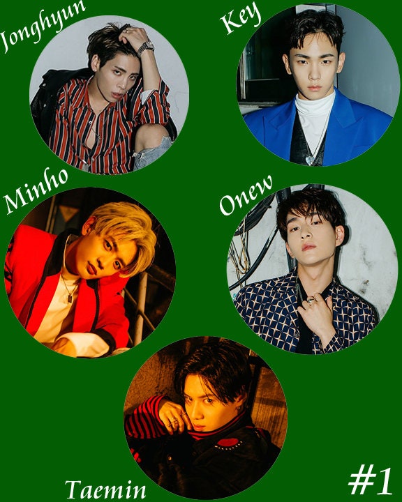 SHINee "1 of 1" Pinback Buttons / Kpop Buttons / Kpop Bias Pin