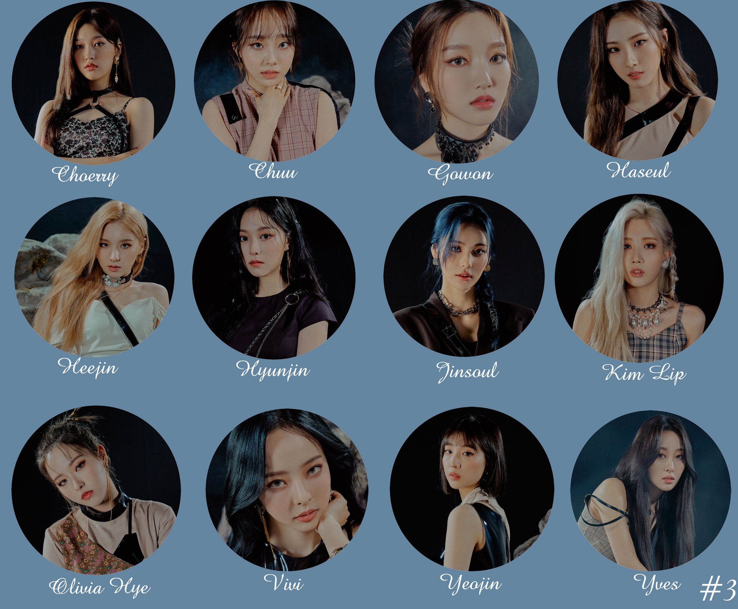 LOONA "[&]" Pinback Buttons / Kpop Buttons / Kpop Bias Pin