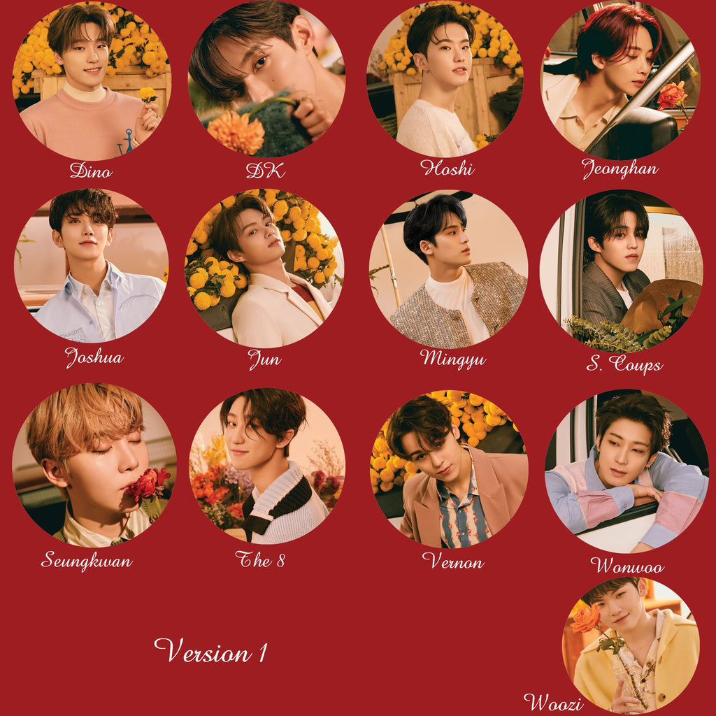 Seventeen "Your Choice" Pinback Buttons / Kpop Buttons / Kpop Bias Pin