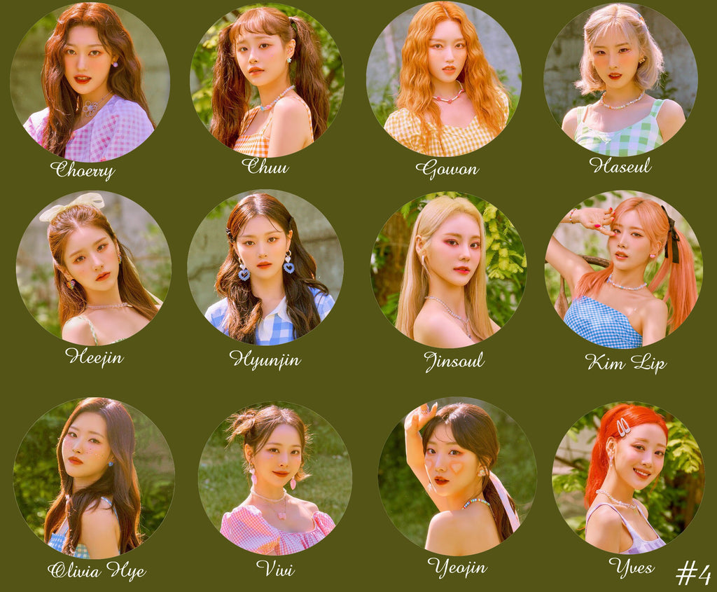 LOONA "Flip That" Pinback Buttons / Kpop Buttons / Kpop Bias Pin