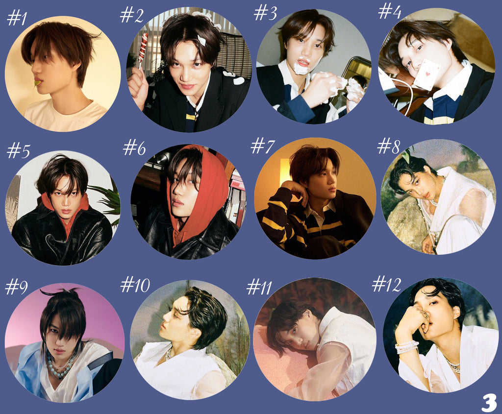 Kai Pinback Buttons / Kpop Buttons / Kpop Bias Pin