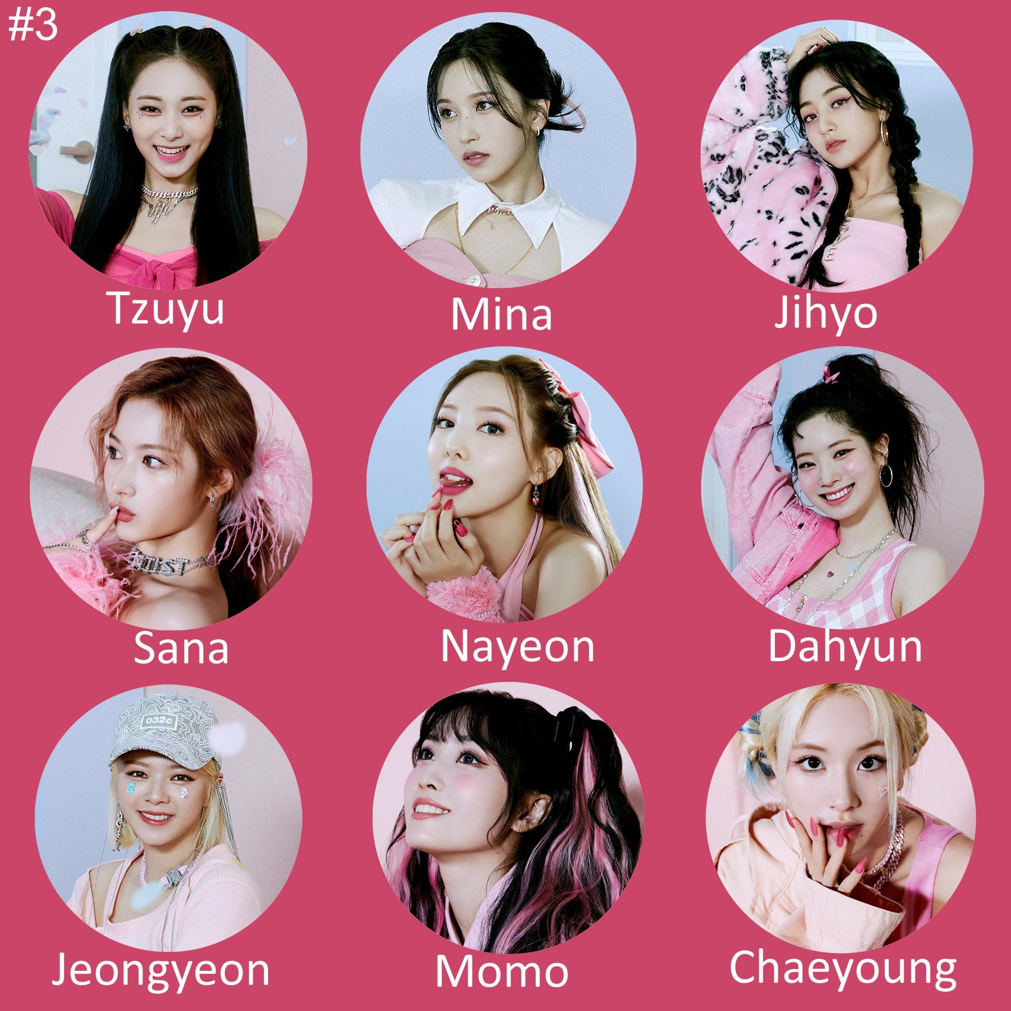 Twice "Formula of Love O + T = <3" Pinback Buttons / Kpop Buttons / Kpop Bias Pin