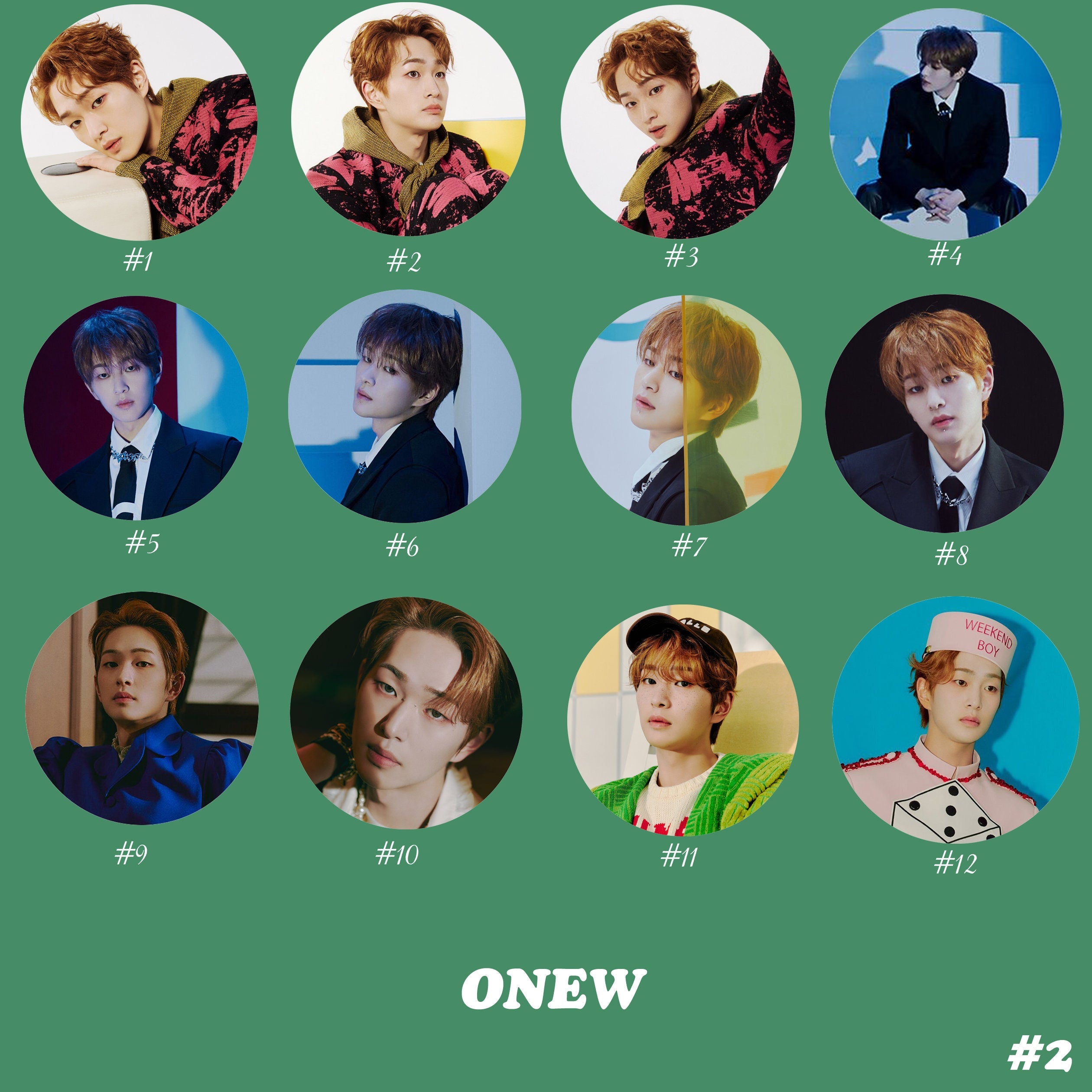 Onew "Dice" Pinback Buttons / Kpop Buttons / Kpop Bias Pin