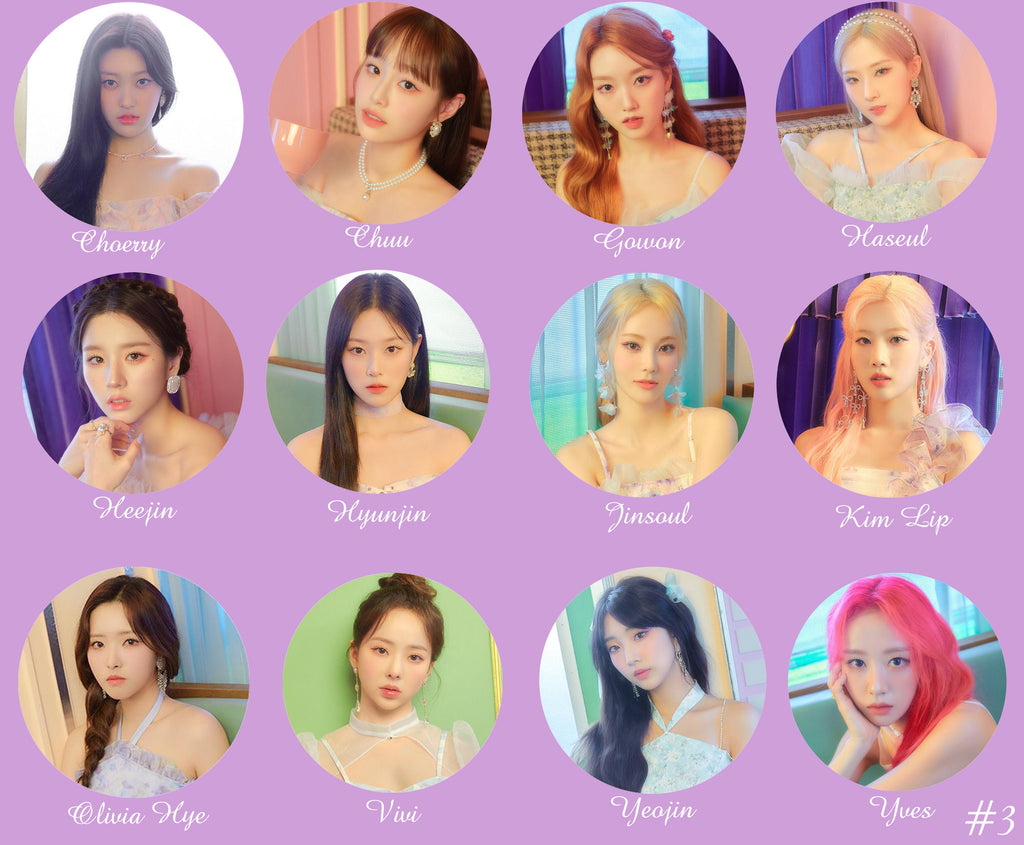 LOONA "Flip That" Pinback Buttons / Kpop Buttons / Kpop Bias Pin