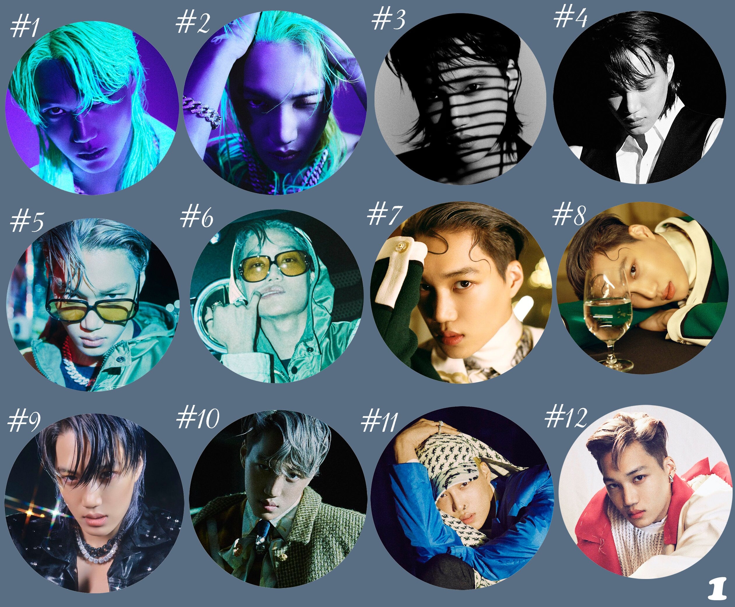 Kai Pinback Buttons / Kpop Buttons / Kpop Bias Pin