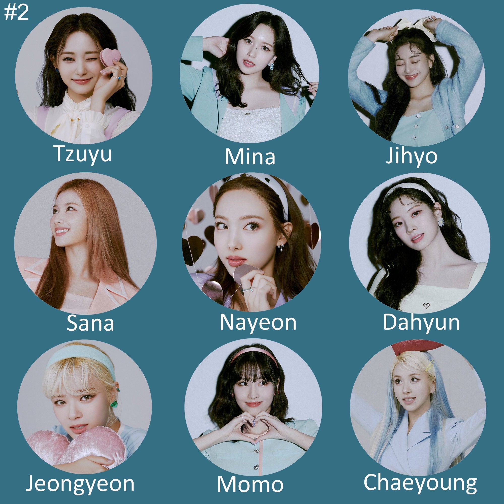 Twice "Formula of Love O + T = <3" Pinback Buttons / Kpop Buttons / Kpop Bias Pin