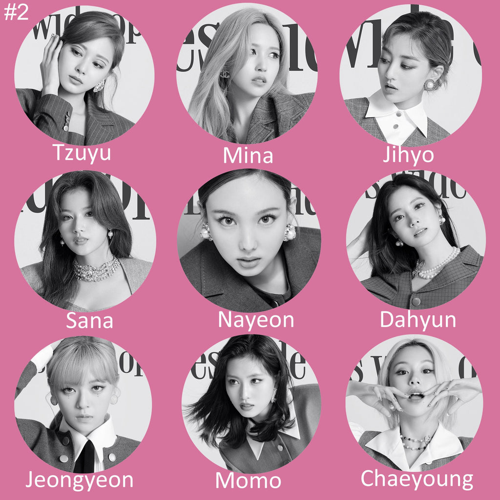 Twice "Eyes Wide Open" Non-Transparent Fan / Picket / Image Picket / Kpop Bias Picket / Kpop Bias Flag / Kpop Name Sign