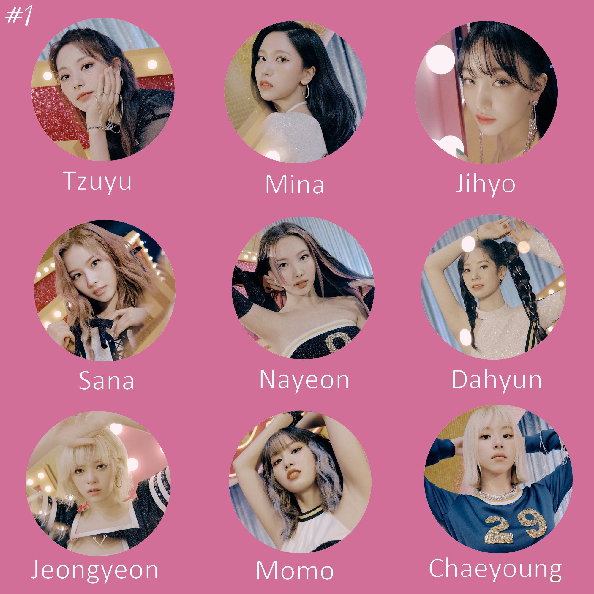 Twice "The Feels" Non-Transparent Fan / Picket / Image Picket / Kpop Bias Picket / Kpop Bias Flag / Kpop Name Sign