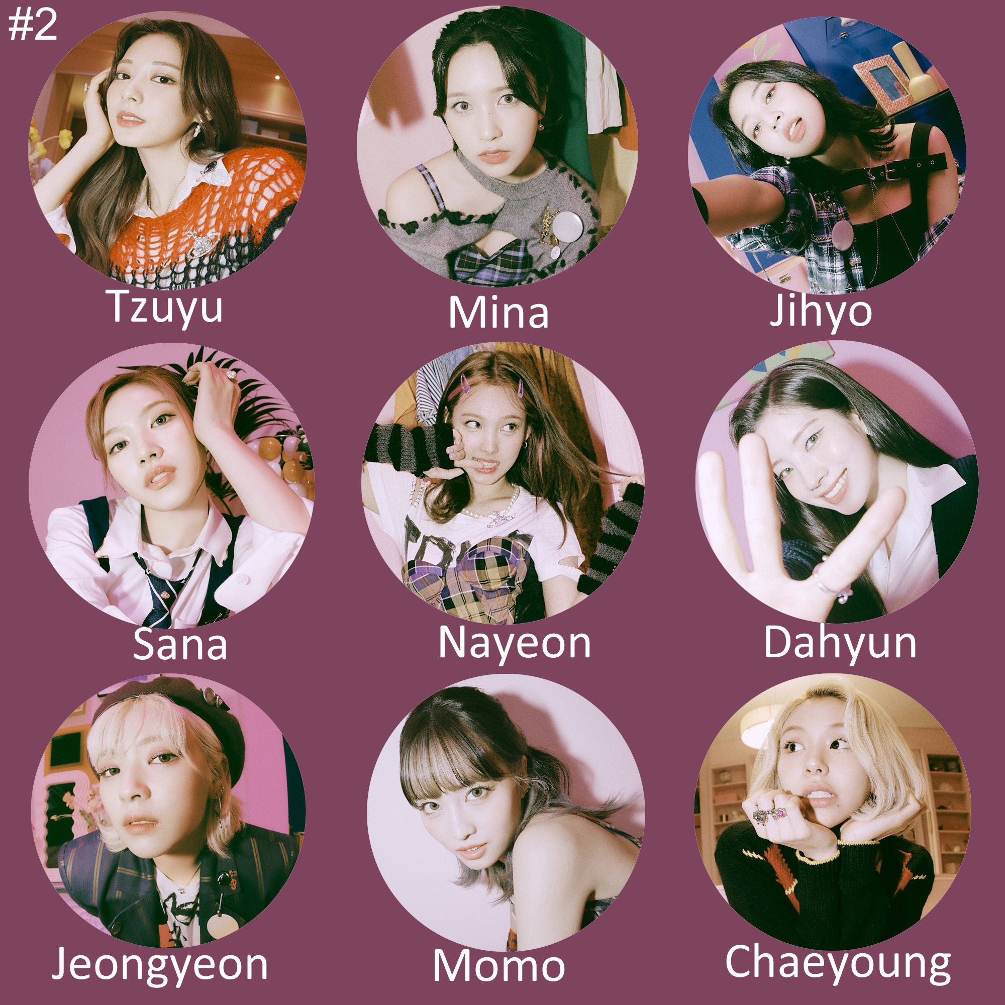 Twice "The Feels" Non-Transparent Fan / Picket / Image Picket / Kpop Bias Picket / Kpop Bias Flag / Kpop Name Sign