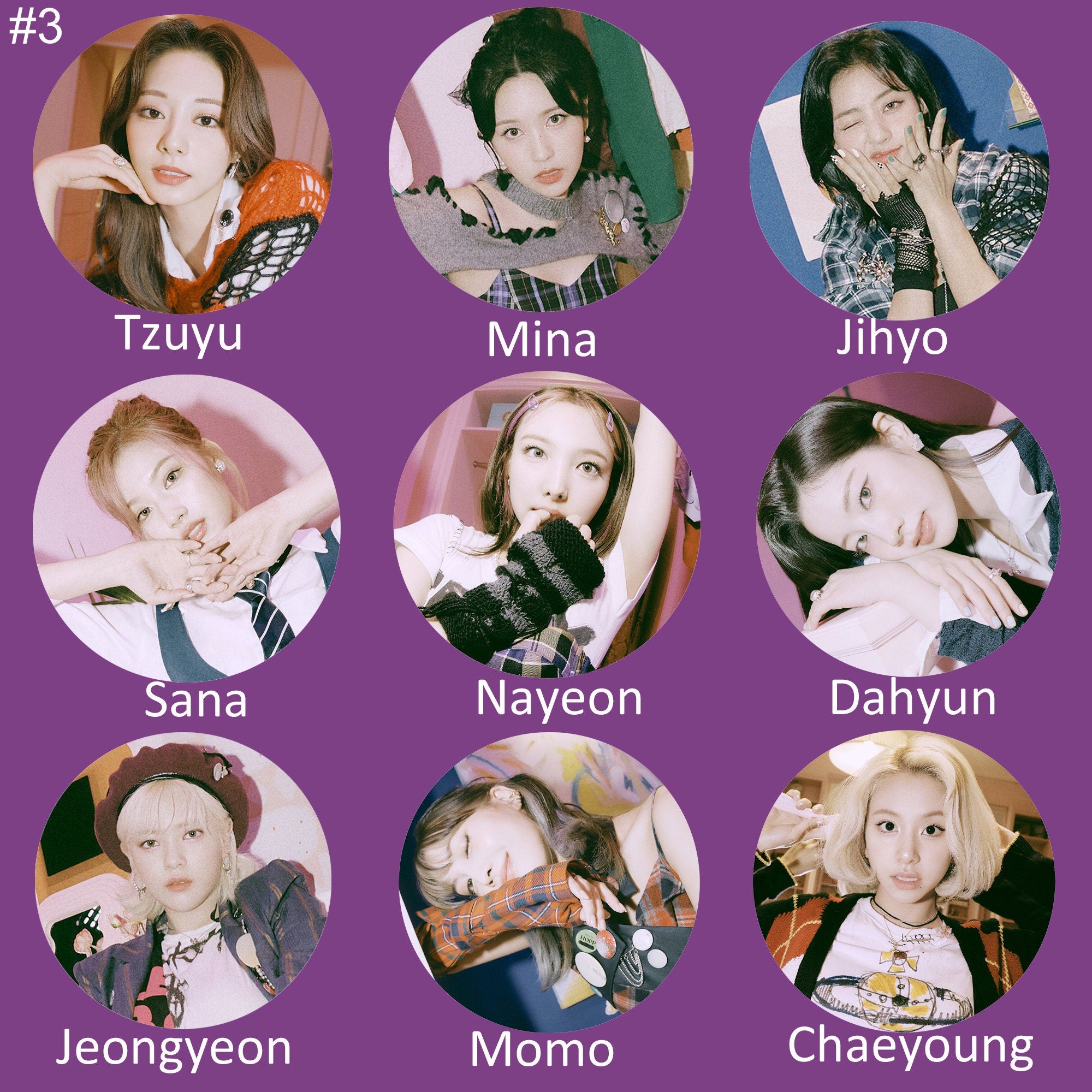 Twice "The Feels" Non-Transparent Fan / Picket / Image Picket / Kpop Bias Picket / Kpop Bias Flag / Kpop Name Sign