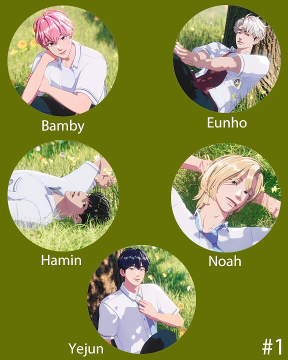 PLAVE "ASTERUM: The Shape of Things to Come" Pinback Buttons / Kpop Buttons / Kpop Bias Pin