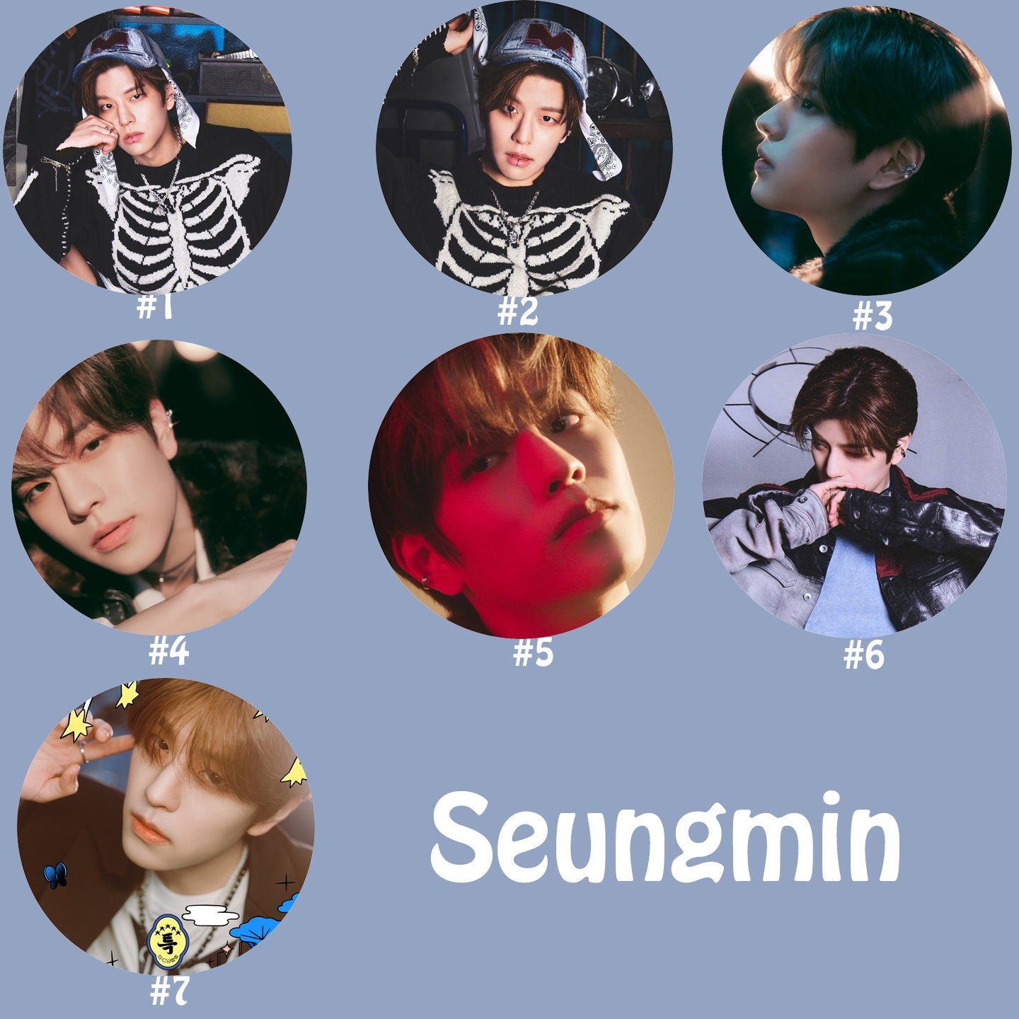 Stray Kids "5-Star" Pinback Buttons / Kpop Buttons / Kpop Bias Pin