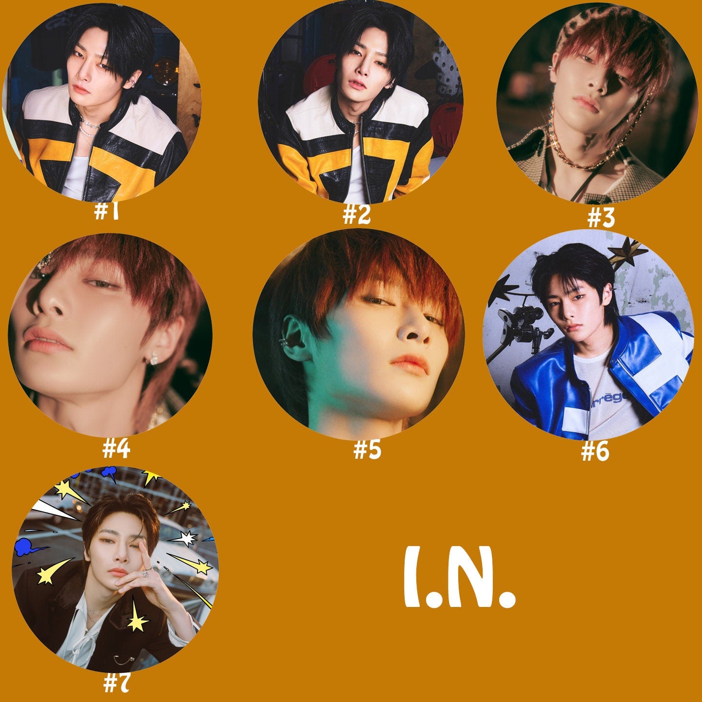 Stray Kids "5-Star" Pinback Buttons / Kpop Buttons / Kpop Bias Pin