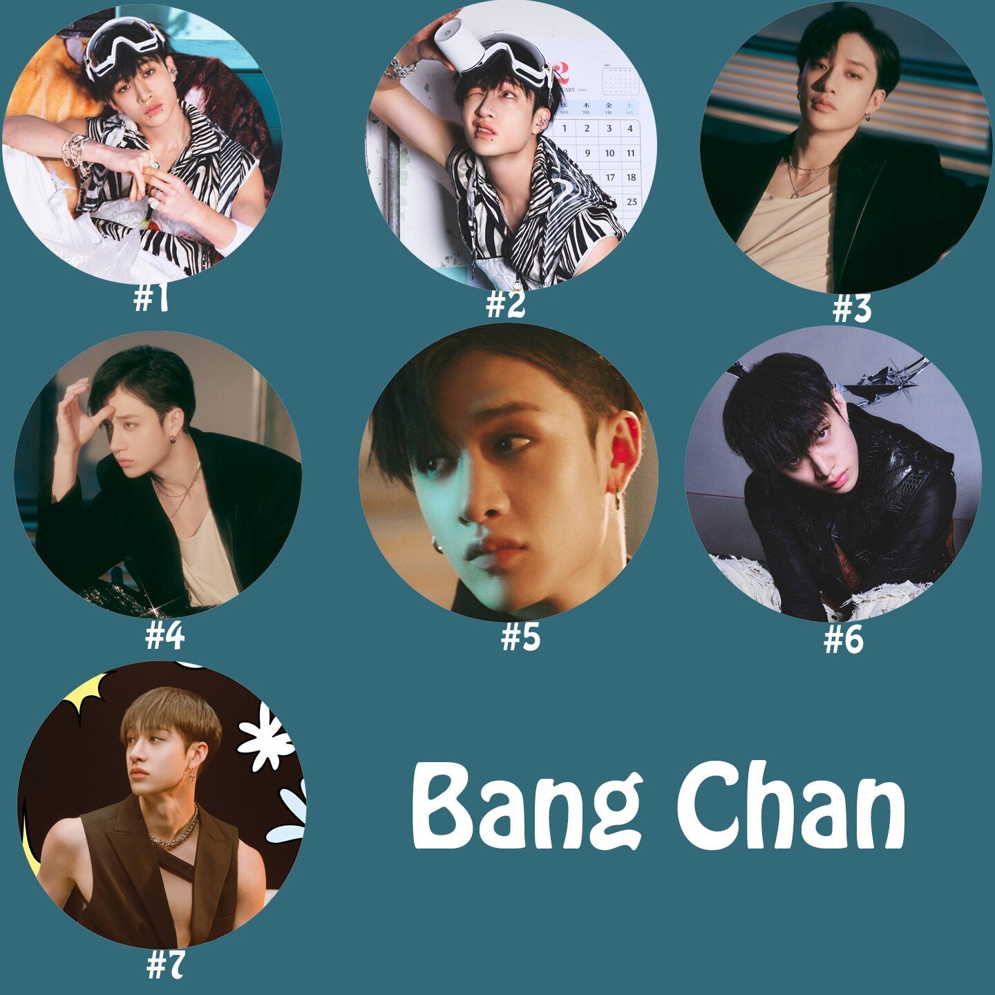 Stray Kids "5-Star" Pinback Buttons / Kpop Buttons / Kpop Bias Pin