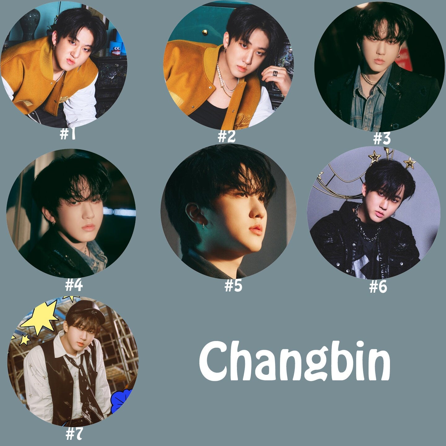 Stray Kids "5-Star" Pinback Buttons / Kpop Buttons / Kpop Bias Pin
