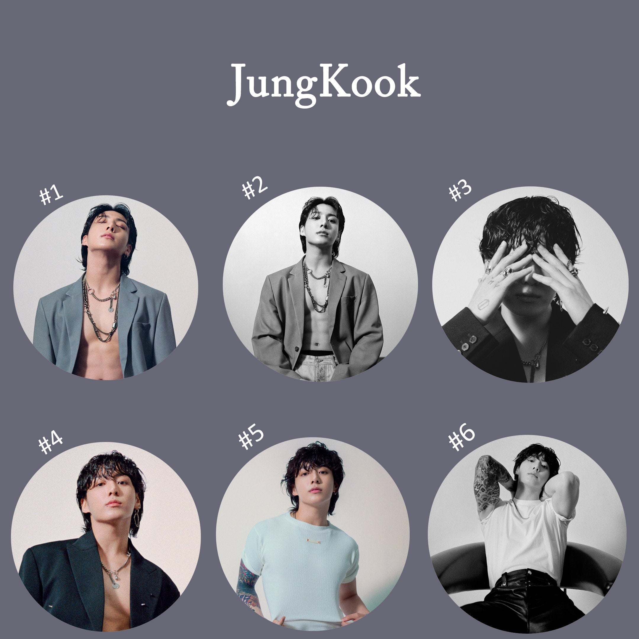 JungKook "Seven" Pinback Buttons / Kpop Buttons / Kpop Bias Pin