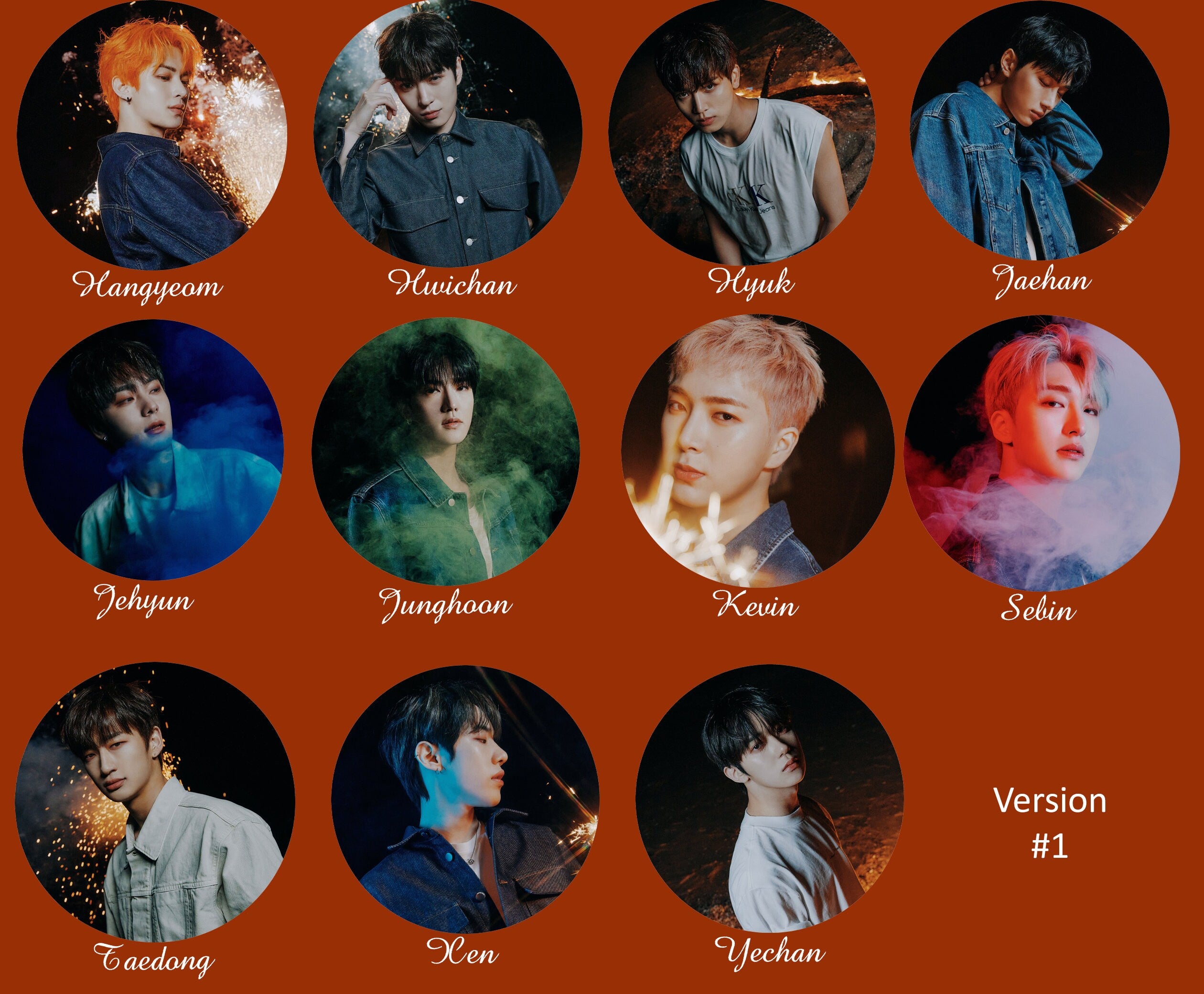 OMEGA X "Story Written In Music" Pinback Buttons / Kpop Buttons / Kpop Bias Pin