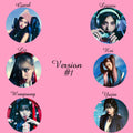 IVE "Baddie" Non-Transparent Fan / Picket / Image Picket / Kpop Bias Picket / Kpop Bias Flag / Kpop Name Sign