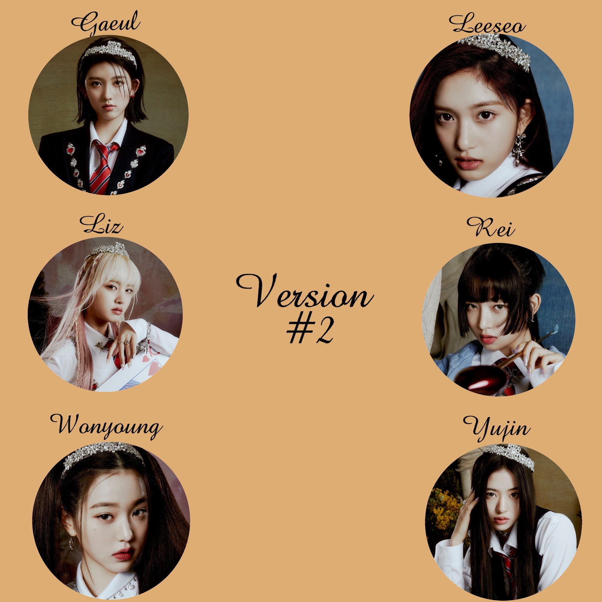 IVE "Love Dive" Non-Transparent Fan / Picket / Image Picket / Kpop Bias Picket / Kpop Bias Flag / Kpop Name Sign