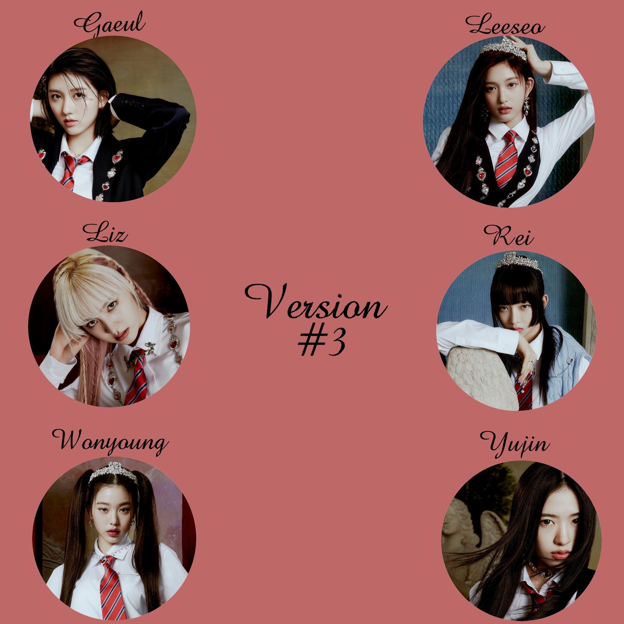 IVE "Love Dive" Non-Transparent Fan / Picket / Image Picket / Kpop Bias Picket / Kpop Bias Flag / Kpop Name Sign