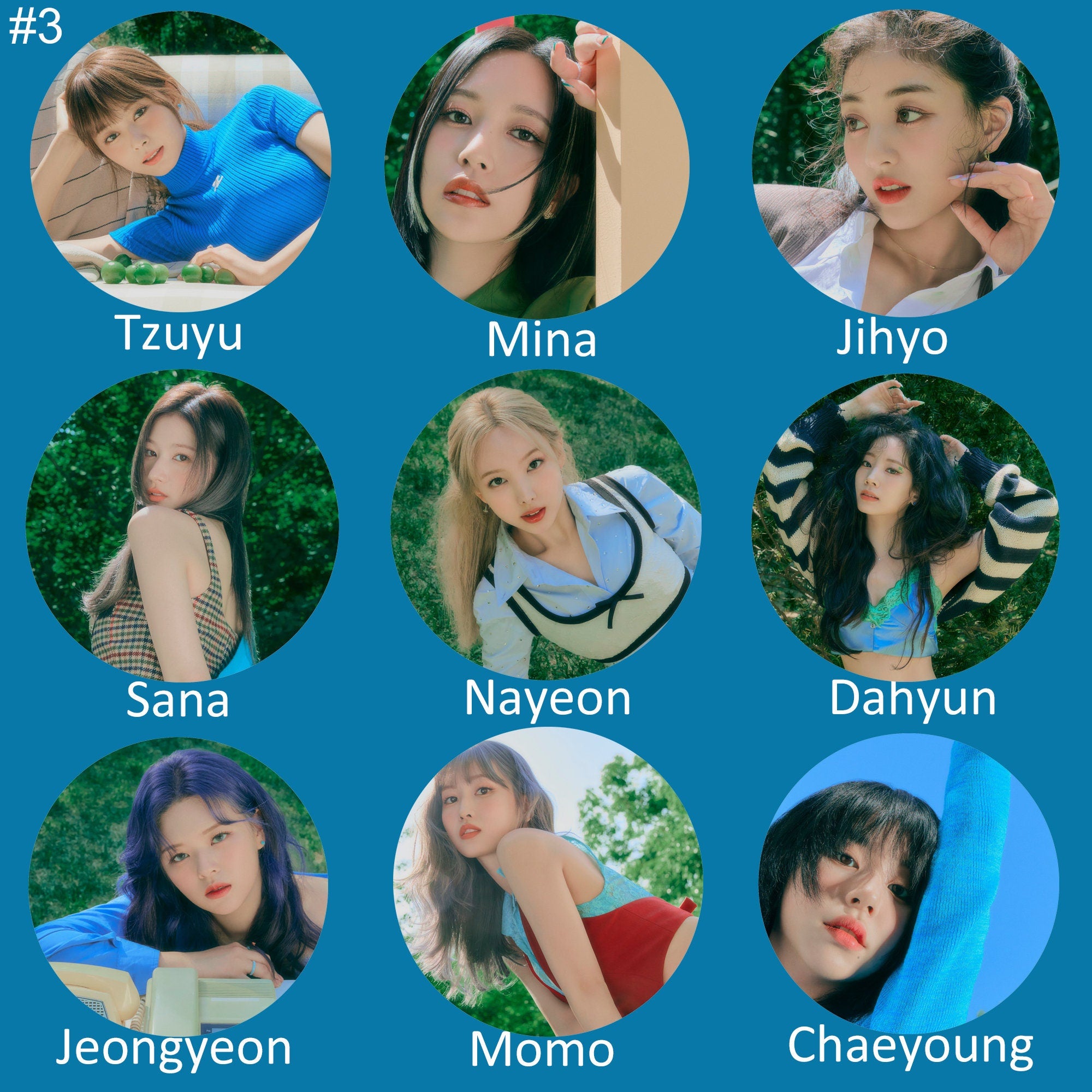 Twice "Between 1&2" Non-Transparent Fan / Picket / Kpop Bias Picket / Kpop Bias Flag / Kpop Name Sign
