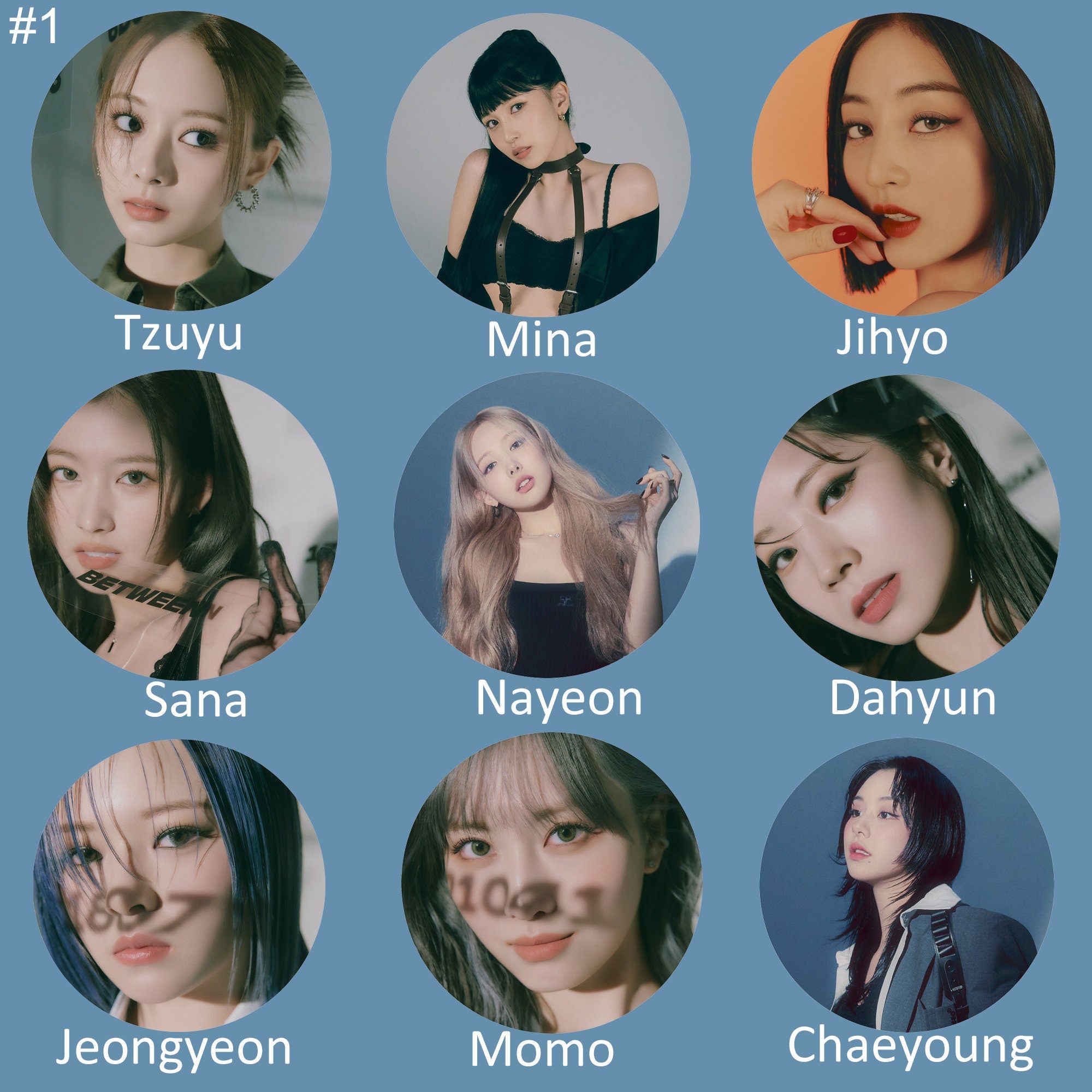 Twice "Between 1&2" Non-Transparent Fan / Picket / Kpop Bias Picket / Kpop Bias Flag / Kpop Name Sign