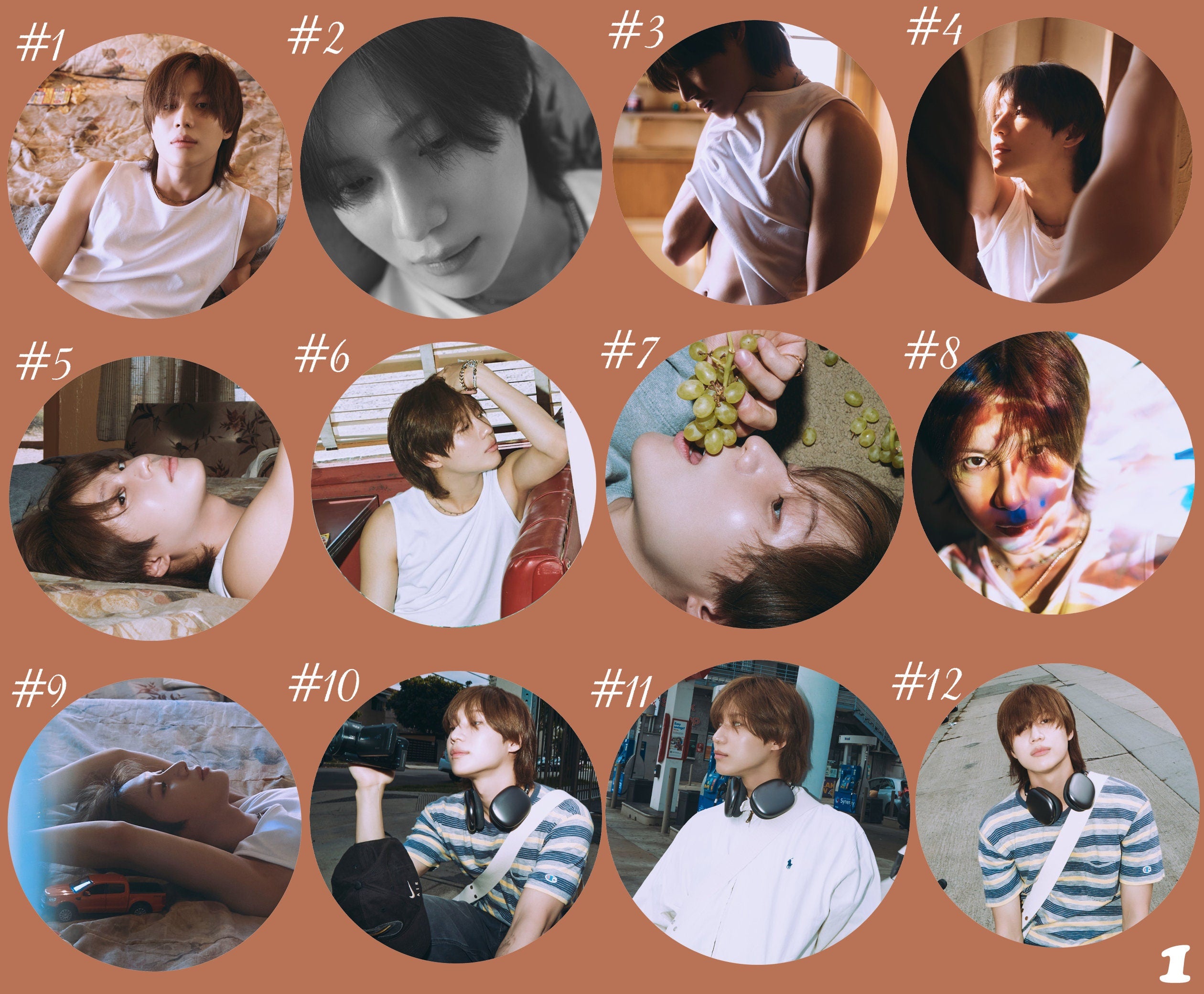 Taemin "Guilty" / "The Rizzness" Pinback Buttons / Kpop Buttons / Kpop Bias Pin