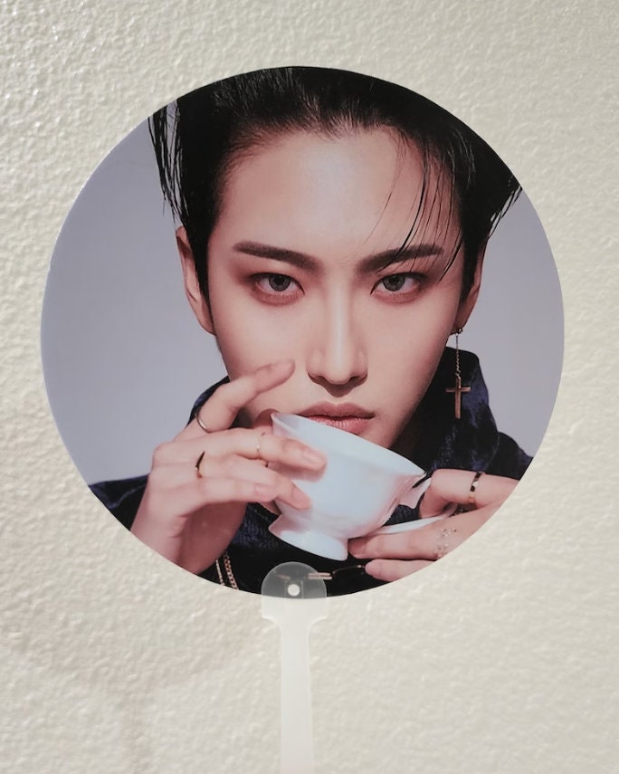 Ateez "GOLDEN HOUR : Part.3 In Your Fantasy Edition" Non-Transparent Fan / Picket / Image Picket / Kpop Bias Picket / Kpop Bias Flag