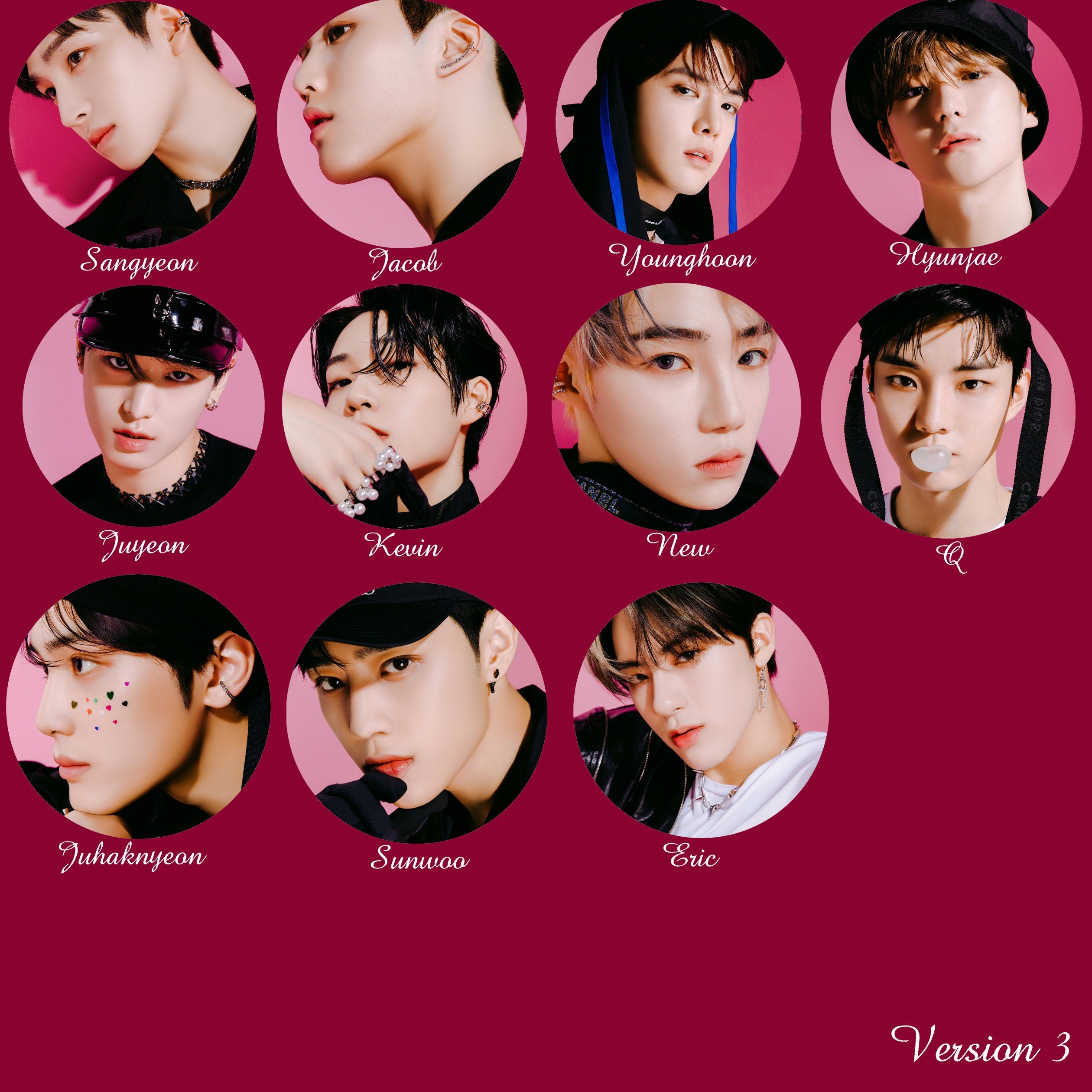 The Boyz "Chase" Non-Transparent Fan / Picket / Image Picket / Kpop Bias Picket / Kpop Bias Flag / Kpop Name Sign