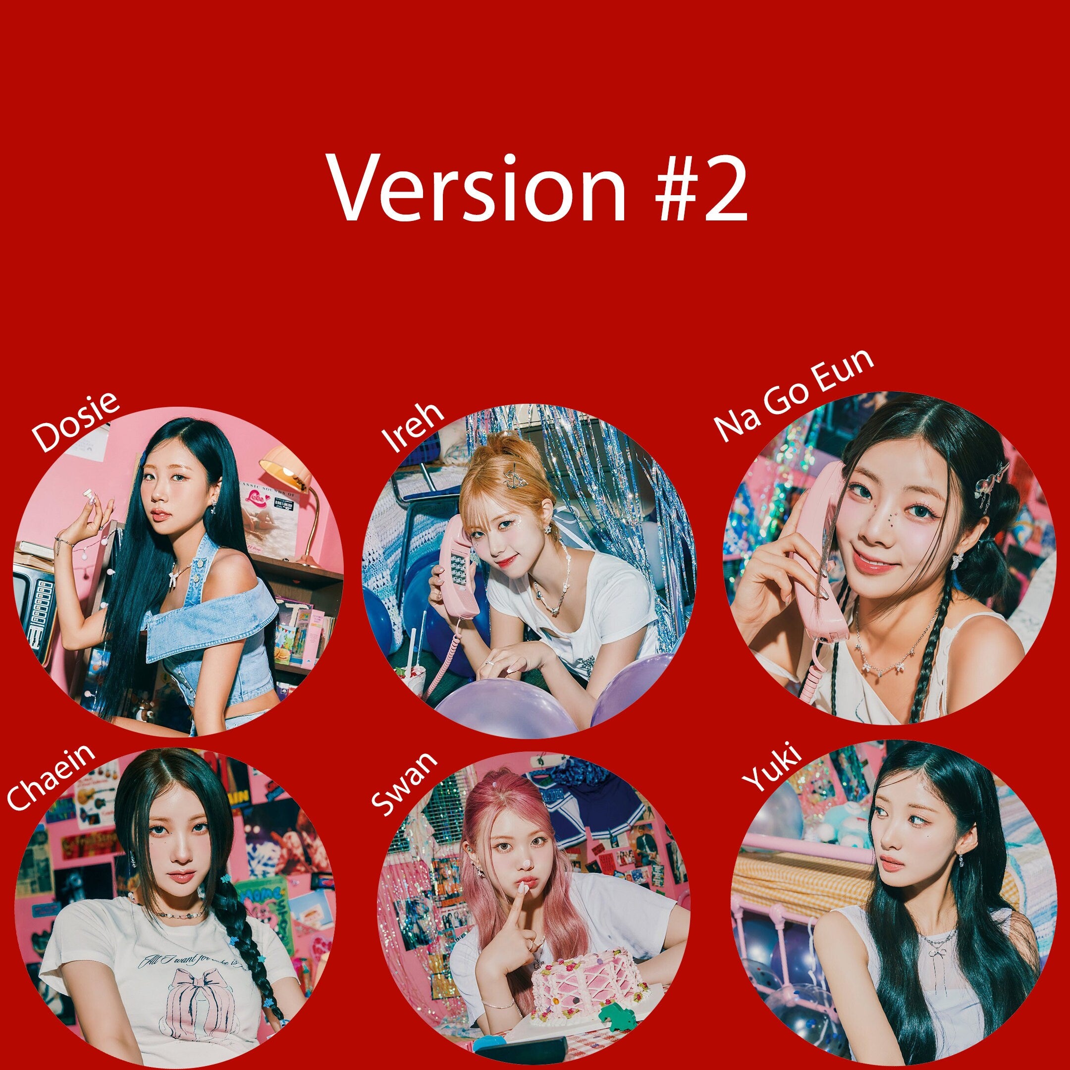 Purple Kiss "FESTA" Pinback Buttons / Kpop Buttons / Kpop Bias Pin