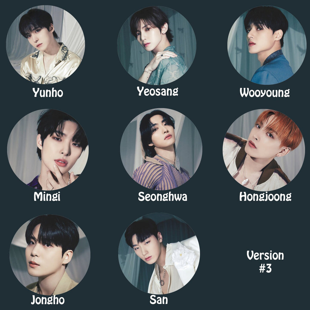 Ateez "GOLDEN HOUR : Part.1" Non-Transparent Fan / Picket / Image Picket / Kpop Bias Picket / Kpop Bias Flag / Kpop Name Sign