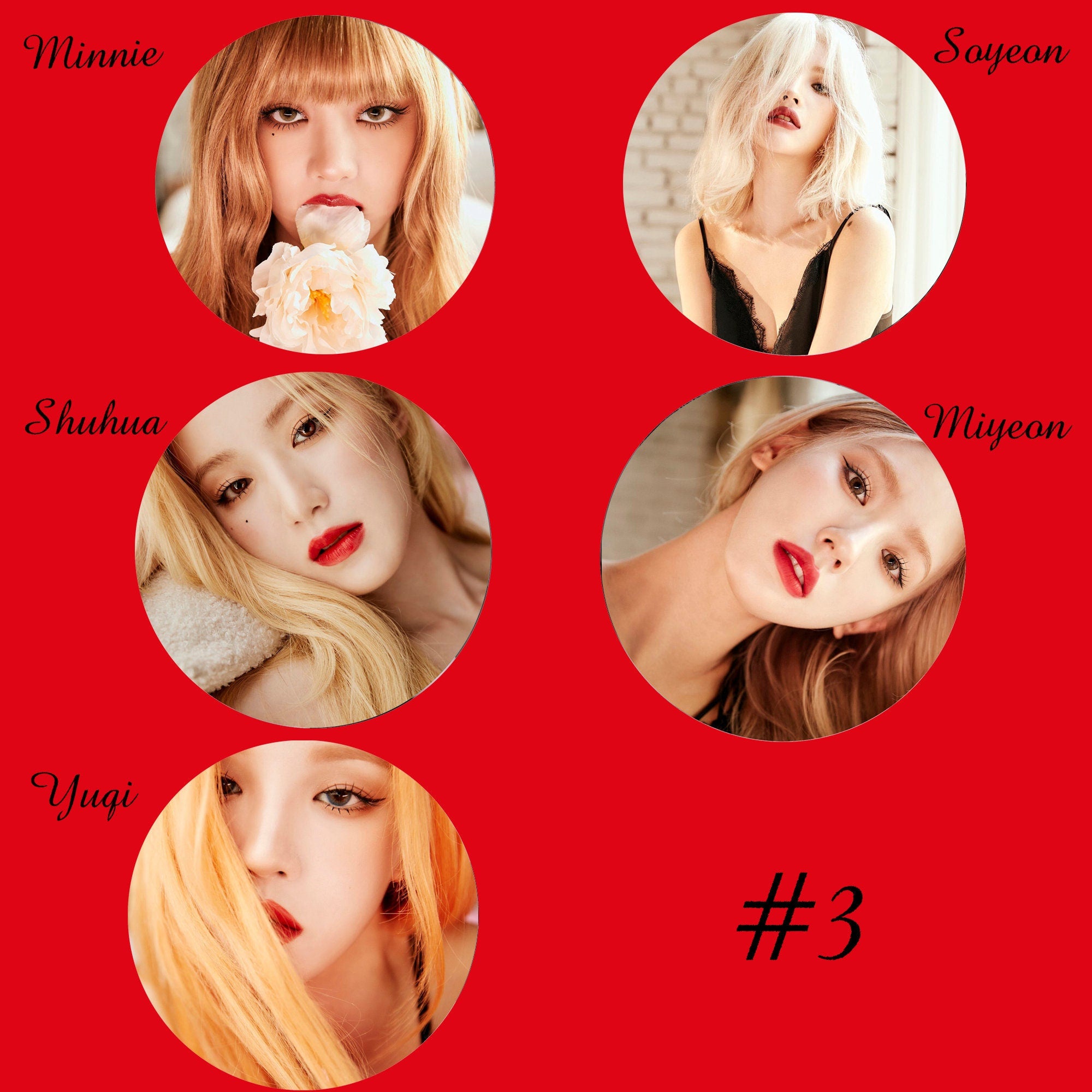 i-dle "I Love" Non-Transparent Fan / Picket / Image Picket