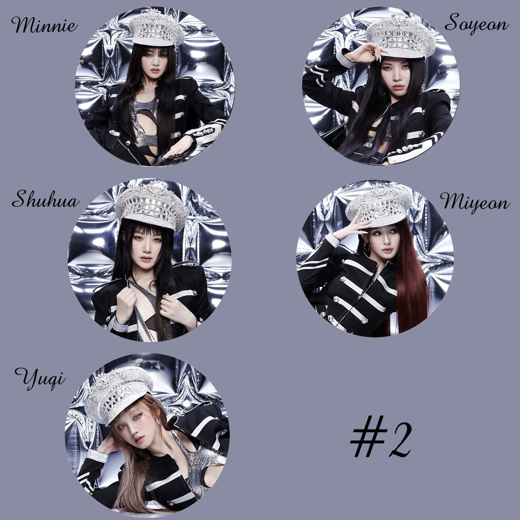 i-dle "2" Pinback Buttons / Kpop Buttons / Kpop Bias Pin