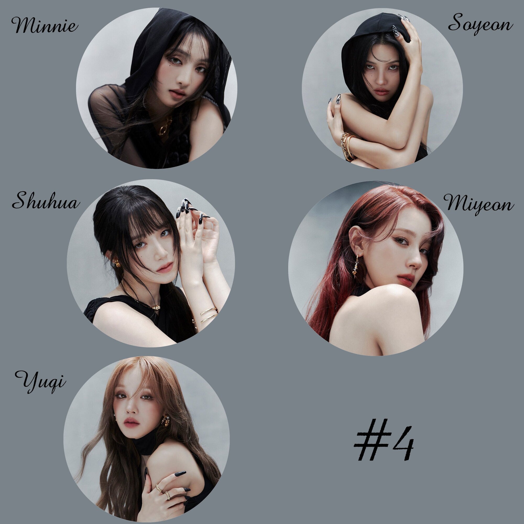 i-dle "2" Pinback Buttons / Kpop Buttons / Kpop Bias Pin
