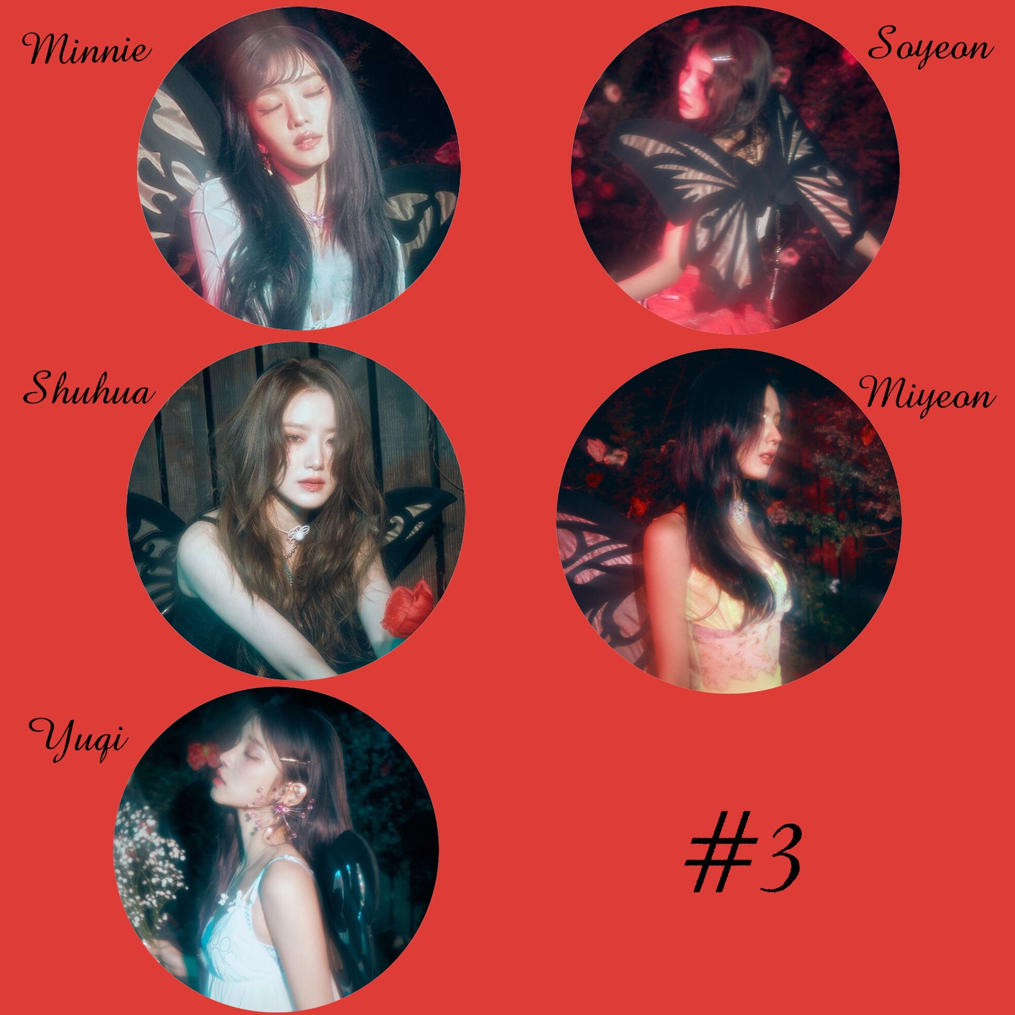 i-dle "I Feel" Non-Transparent Fan / Picket / Image Picket