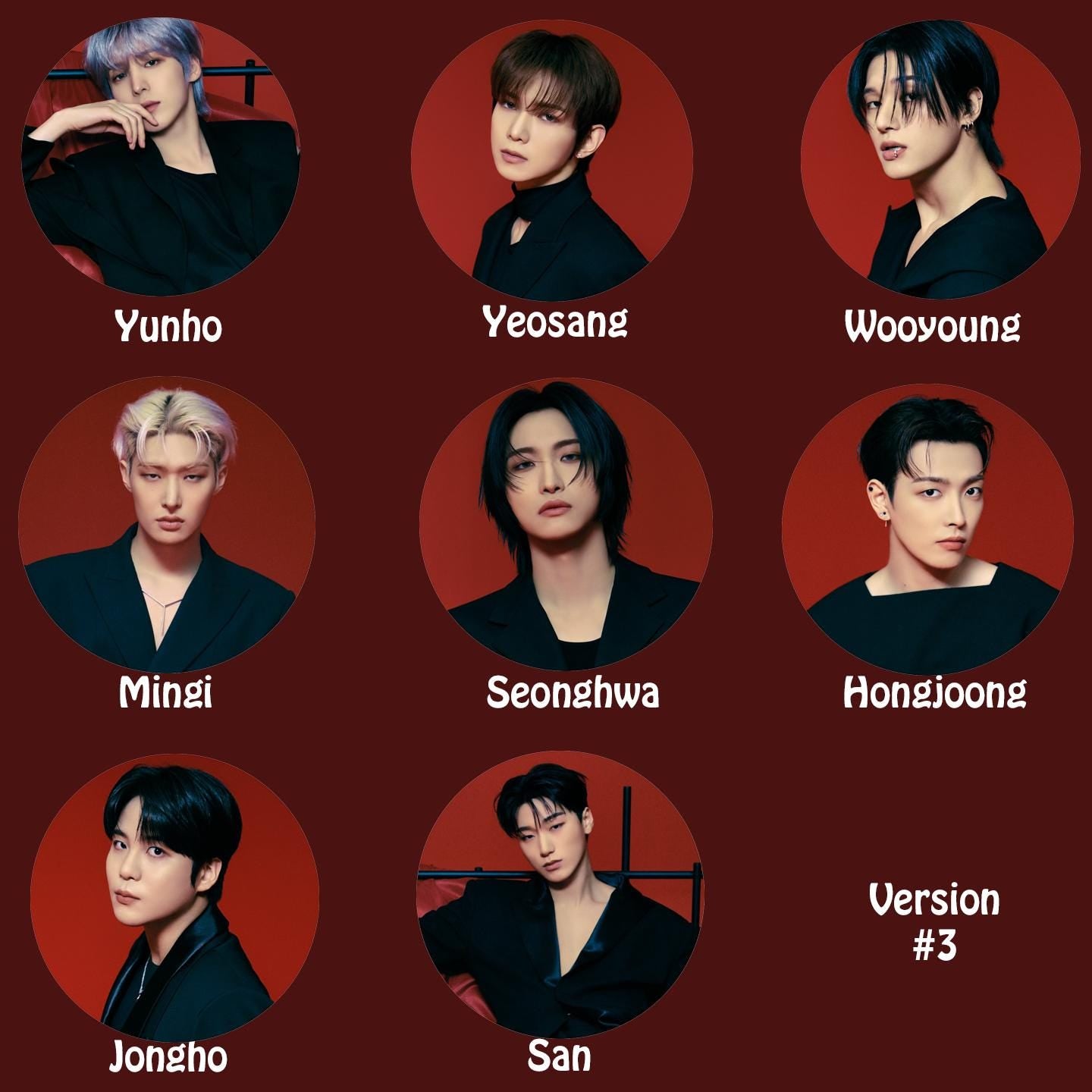 Ateez "GOLDEN HOUR : Part.2" Non-Transparent Fan / Picket / Image Picket / Kpop Bias Picket / Kpop Bias Flag / Kpop Name Sign