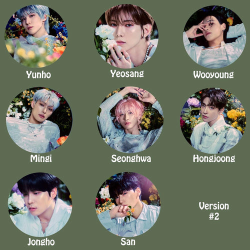 Ateez "GOLDEN HOUR : Part.2" Non-Transparent Fan / Picket / Image Picket / Kpop Bias Picket / Kpop Bias Flag / Kpop Name Sign
