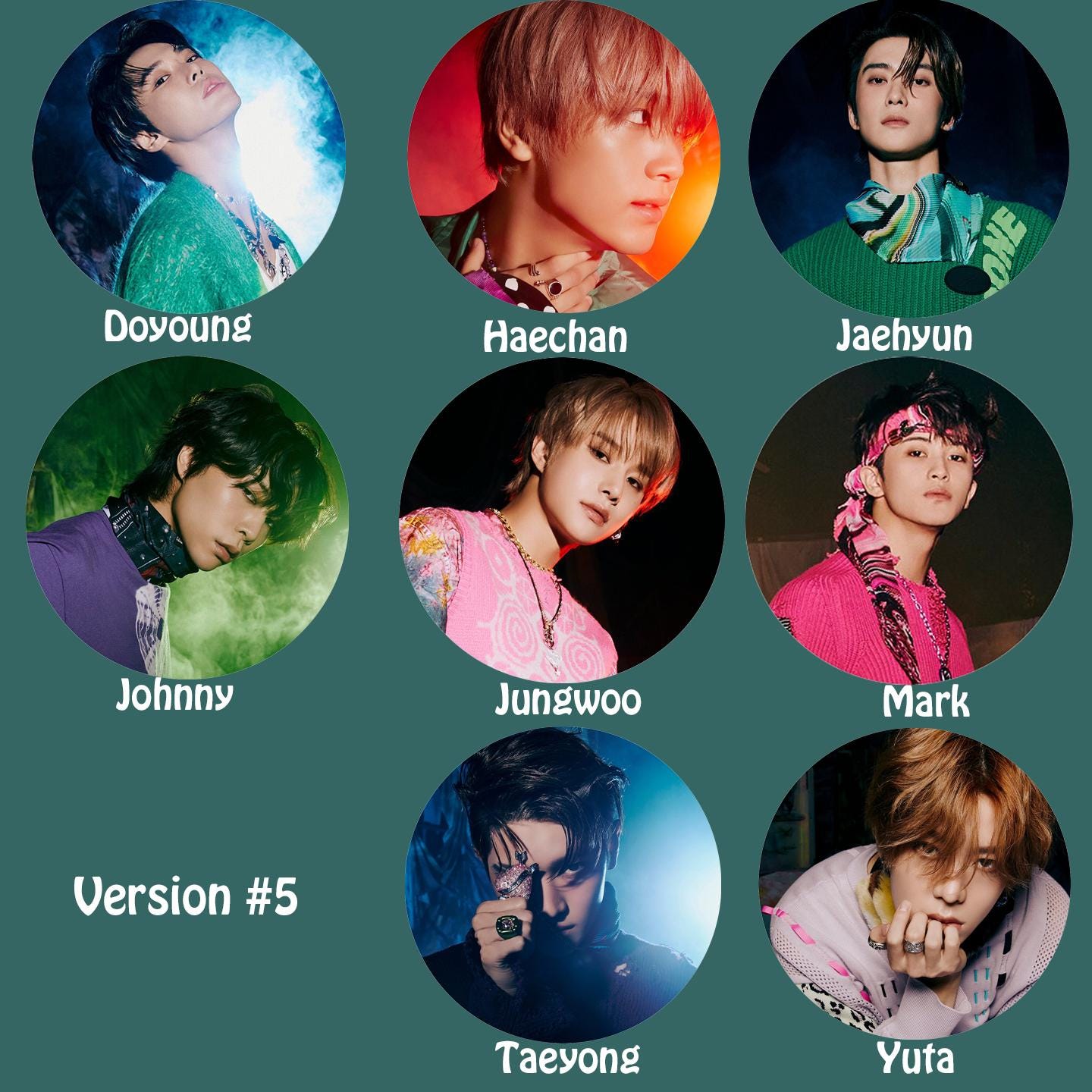 NCT127 "Favorite" Non-Transparent Fan / Picket / Image Picket / Kpop Bias Picket / Kpop Bias Flag / Kpop Name Sign